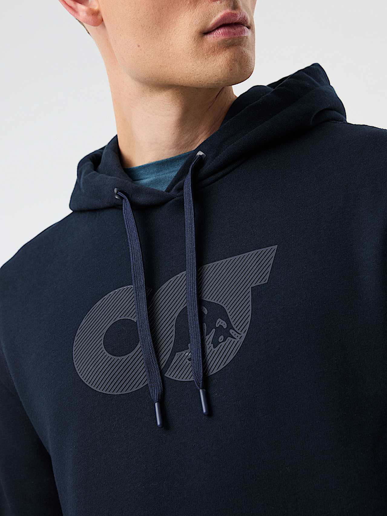 AlphaTauri | SHERO V4.Y10.01 | Signature Logo Hoodie in Dark Navy for Men
