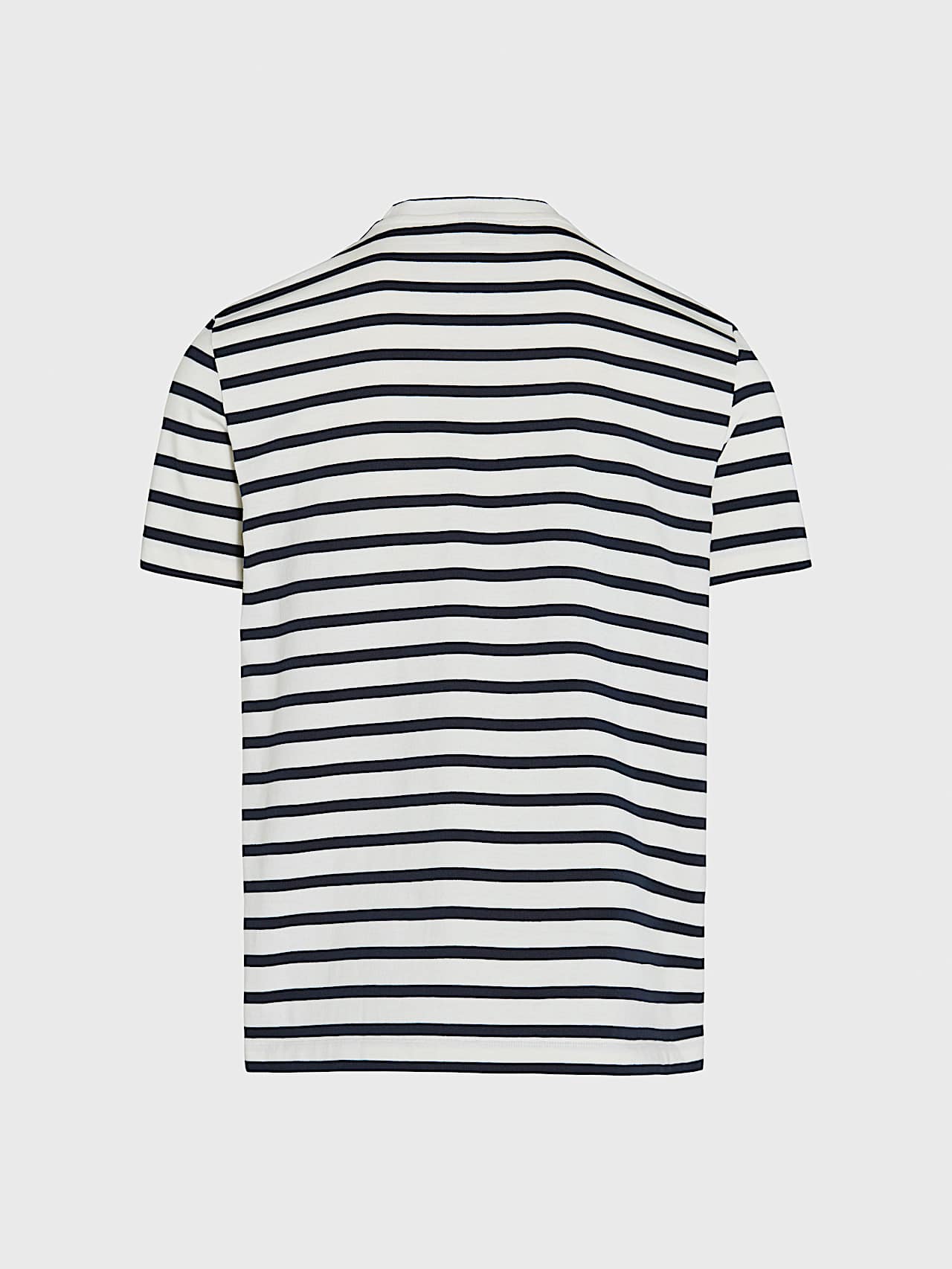 AlphaTauri | JIRO V1.Y10.01 | Striped T-Shirt with subtle Logo in White / Dark Navy for Men