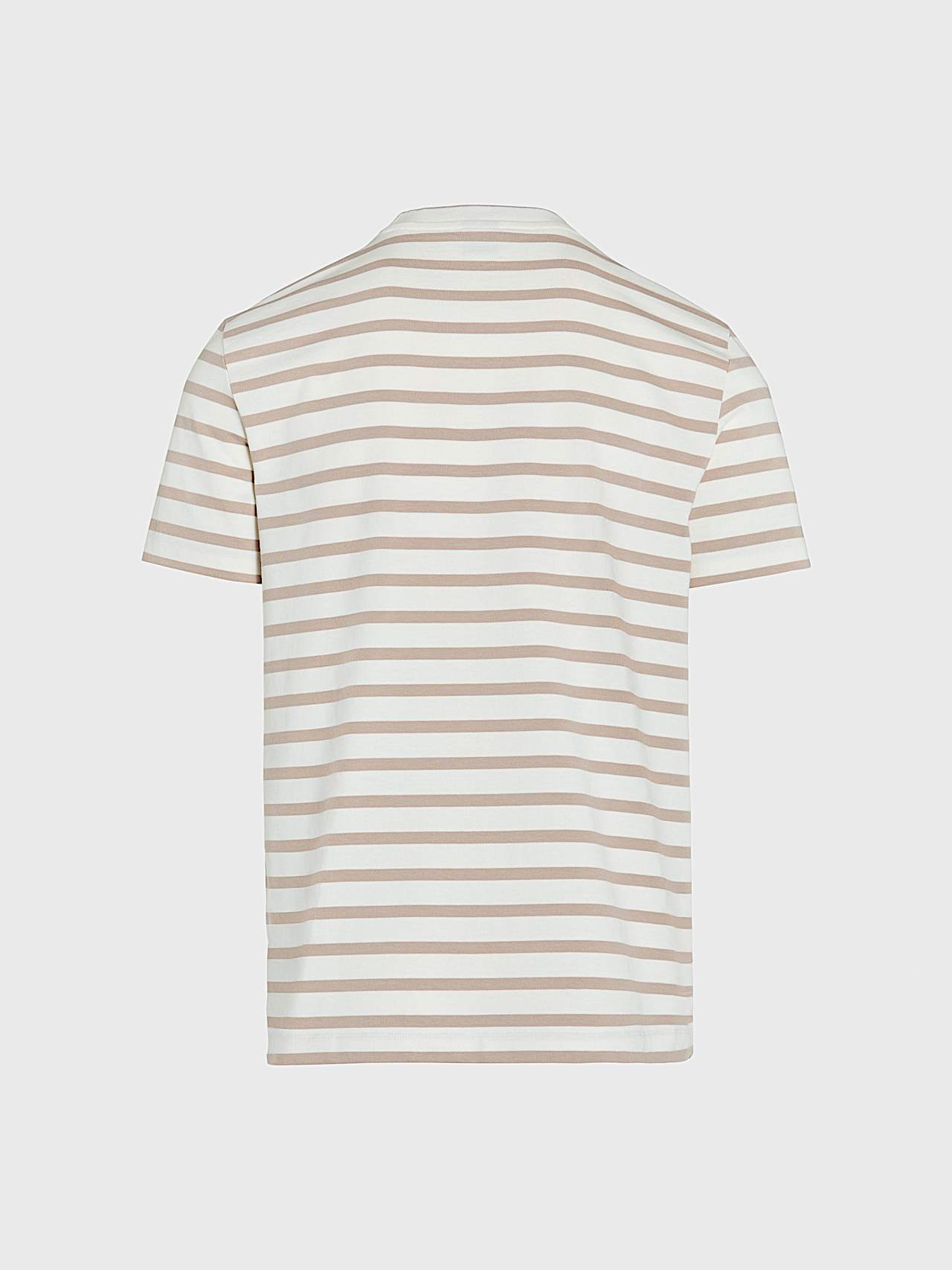 AlphaTauri | JIRO V1.Y10.01 | Striped T-Shirt with subtle Logo in White / Stone for Men