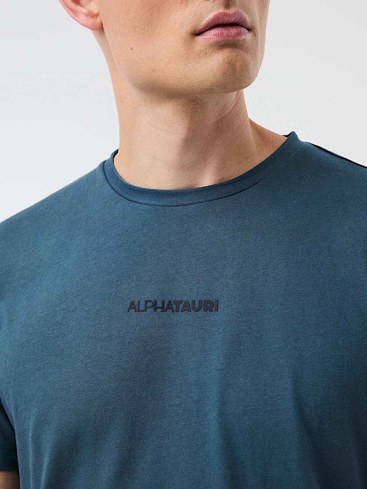 AlphaTauri | JOTTO V2.Y10.01 | T-Shirt aus Biobaumwolle in Teal für Herren