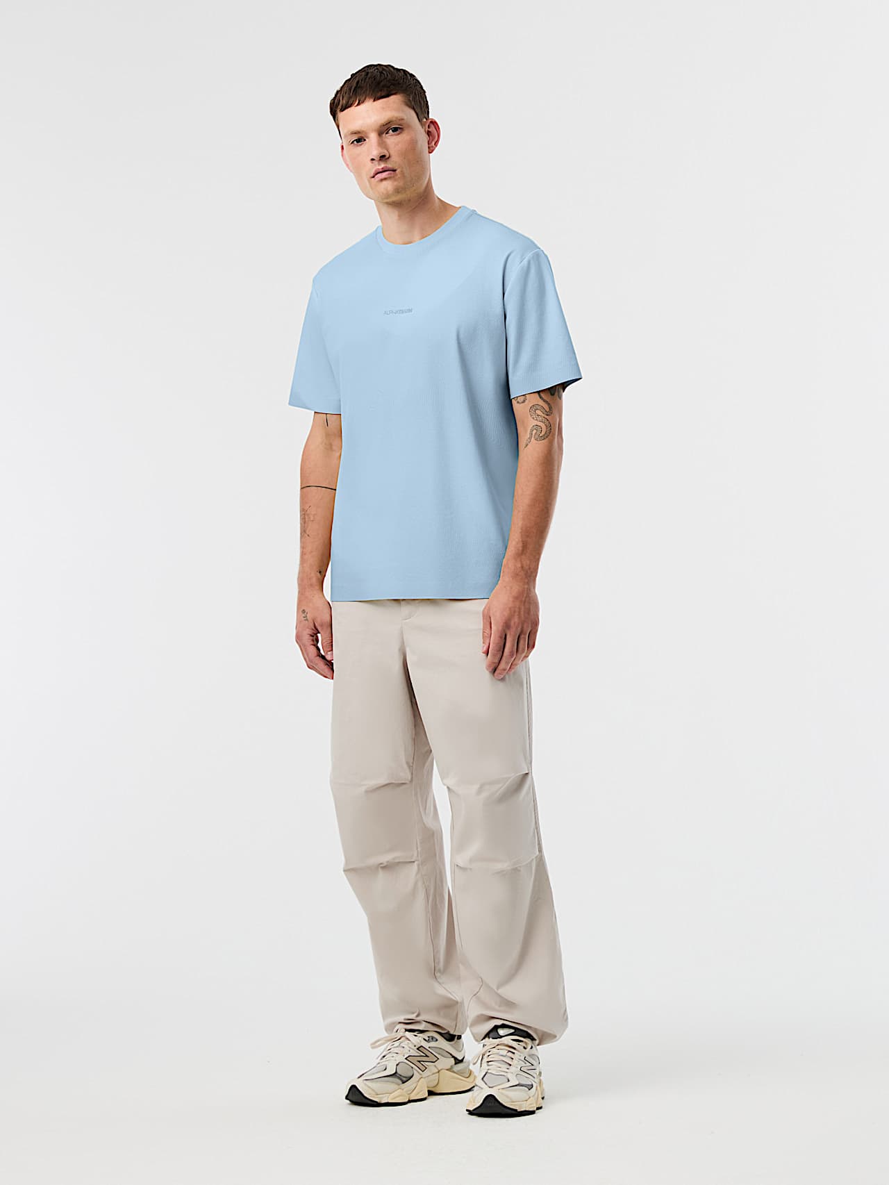 AlphaTauri | JANPO V2.Y10.01 | T-Shirt with Print Design in AOP dark navy / clouded blue for Men