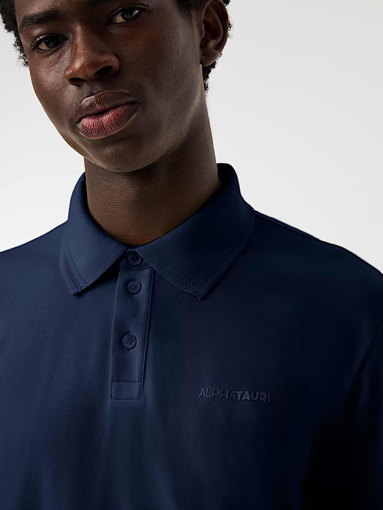 AlphaTauri | JEMMO V1.Y10.01 | Polo in cotone biologico in Dark Navy for Uomo