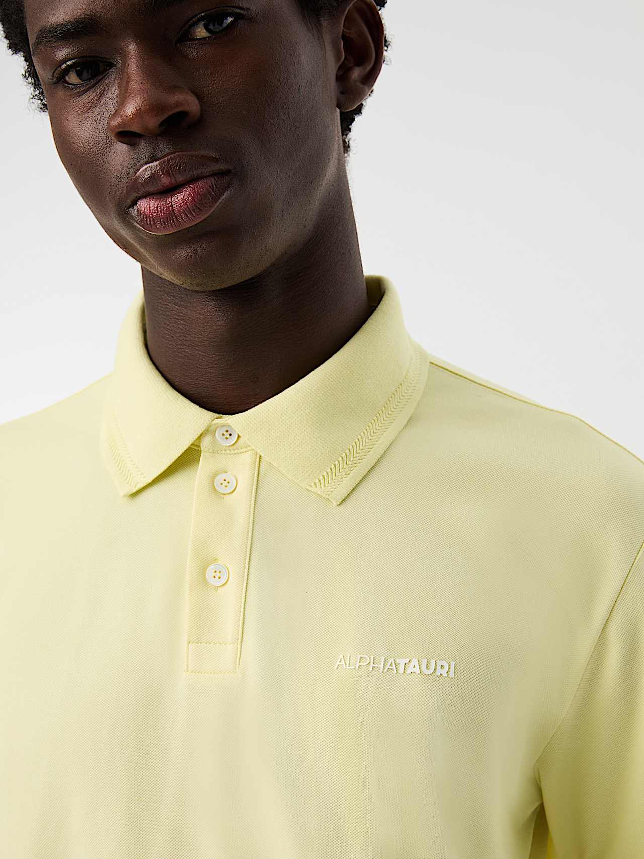 AlphaTauri | JEMMO V1.Y10.01 | Polo in cotone biologico in Lime Light for Uomo