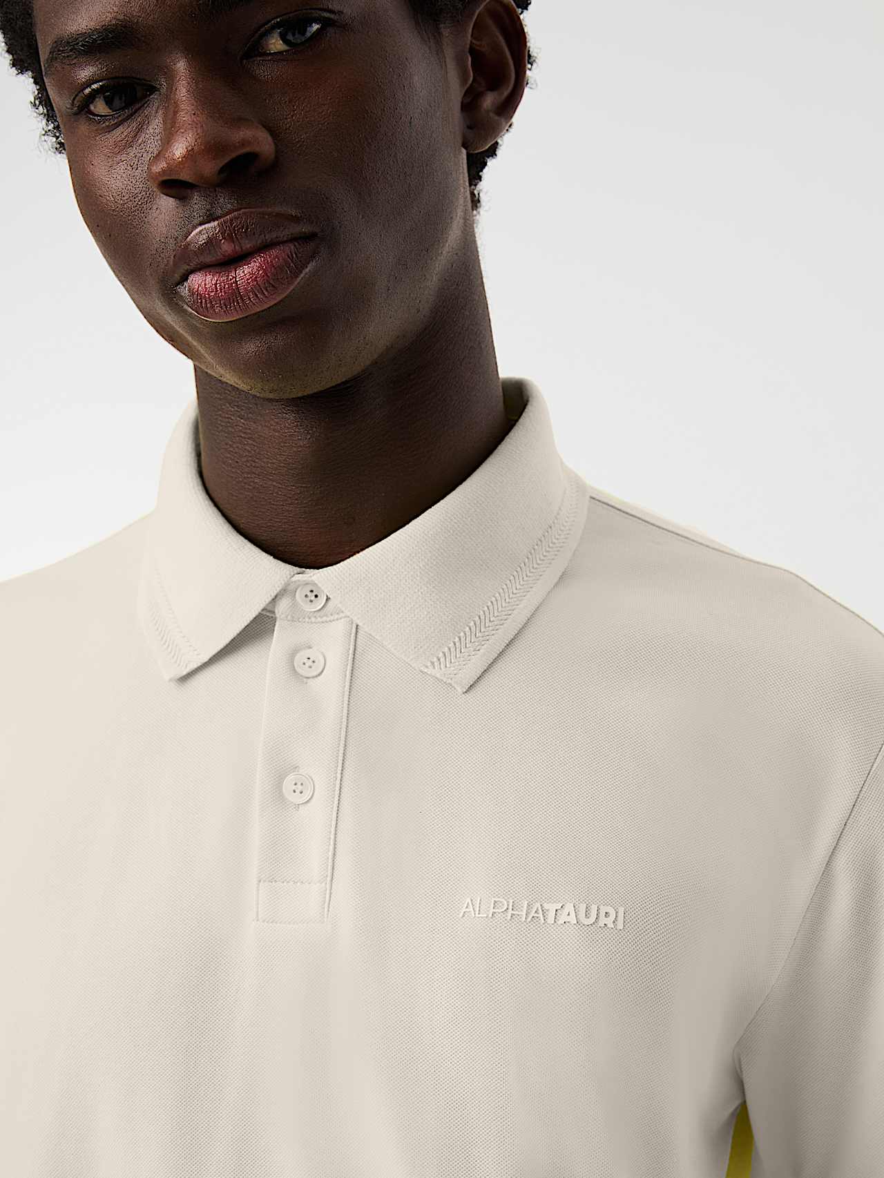AlphaTauri | JEMMO V1.Y10.01 | Poloshirt aus Biobaumwolle in Stone für Herren