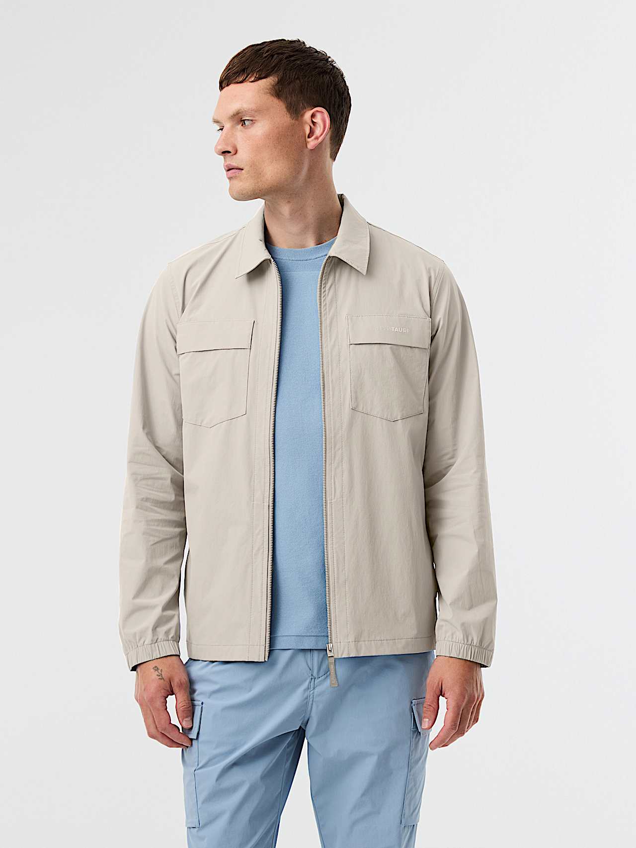 AlphaTauri | WEXAL V1.Y10.01 | Surchemise Performance Stretch in Stone for Homme