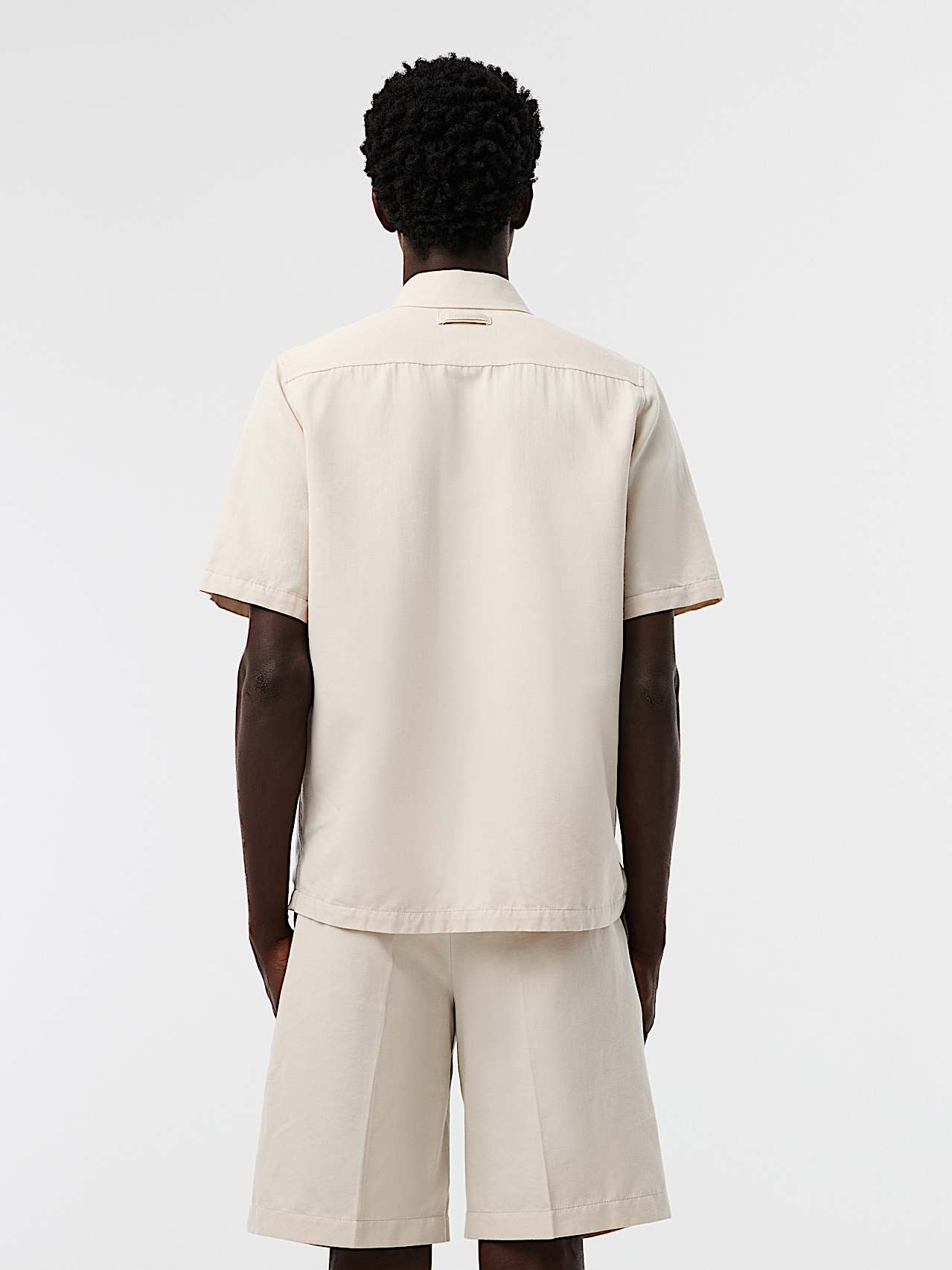 AlphaTauri | WAREH V1.Y10.01 | Relaxed-Fit Overshirt made from Cotton-Linen-Blend in Stone for Men