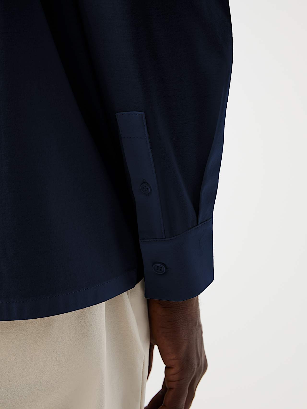 AlphaTauri | WYMI V1.Y10.01 | Chemise en jersey de coton biologique in Dark Navy for Homme