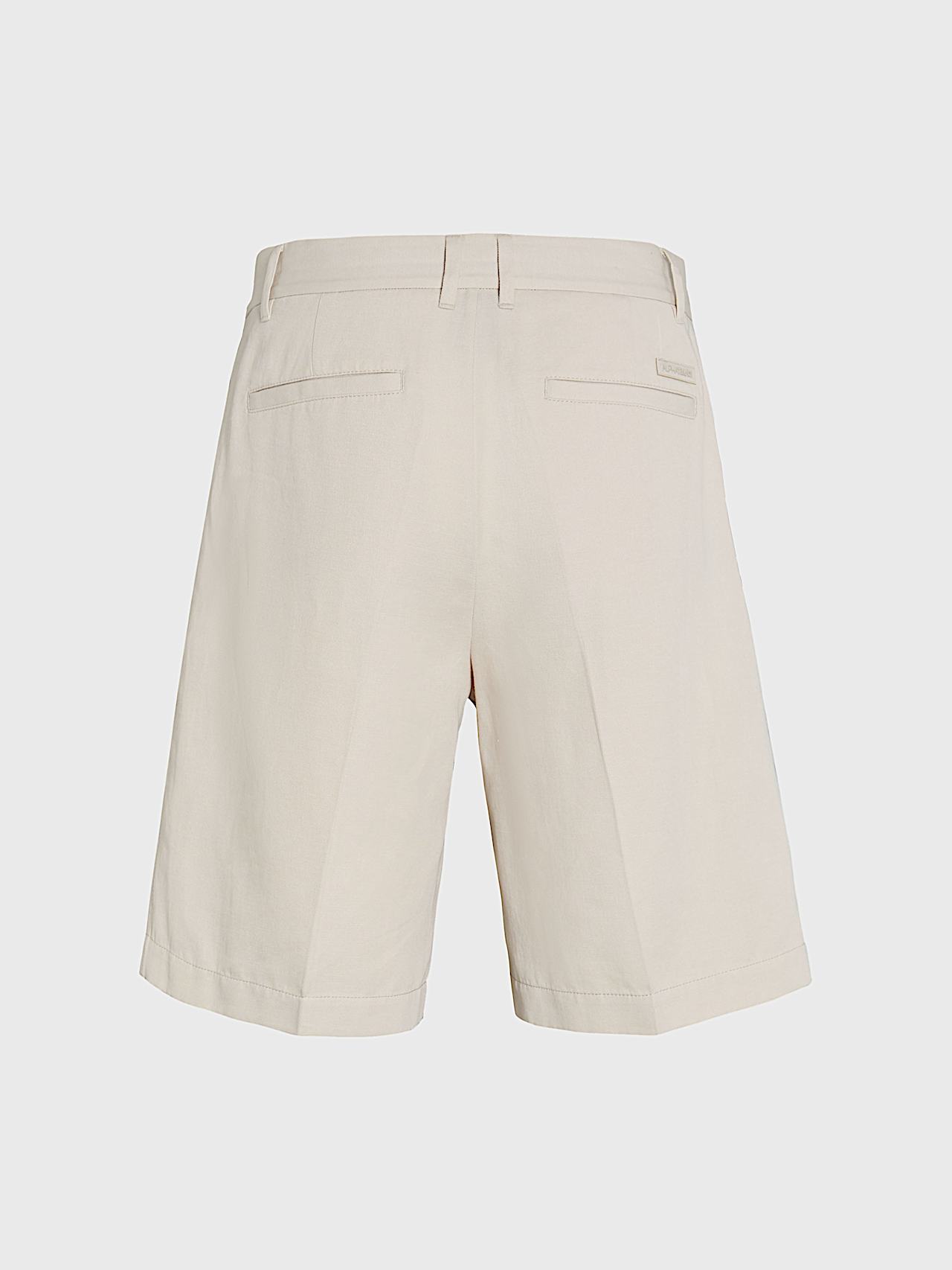 AlphaTauri | PINO V1.Y10.01 | Cotton-Linen-Blend Shorts in Stone for Men