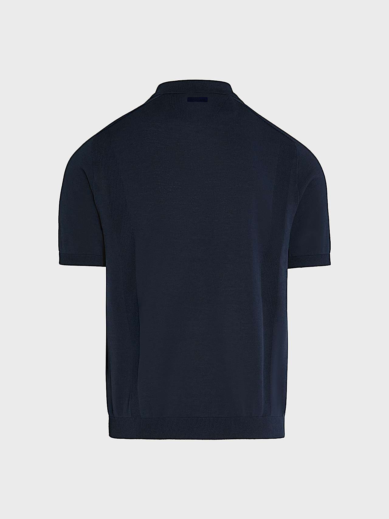 AlphaTauri | FINI V1.Y10.01 | Polo de punto en 3D en mezcla de lino y algodón in Dark Navy for Hombre