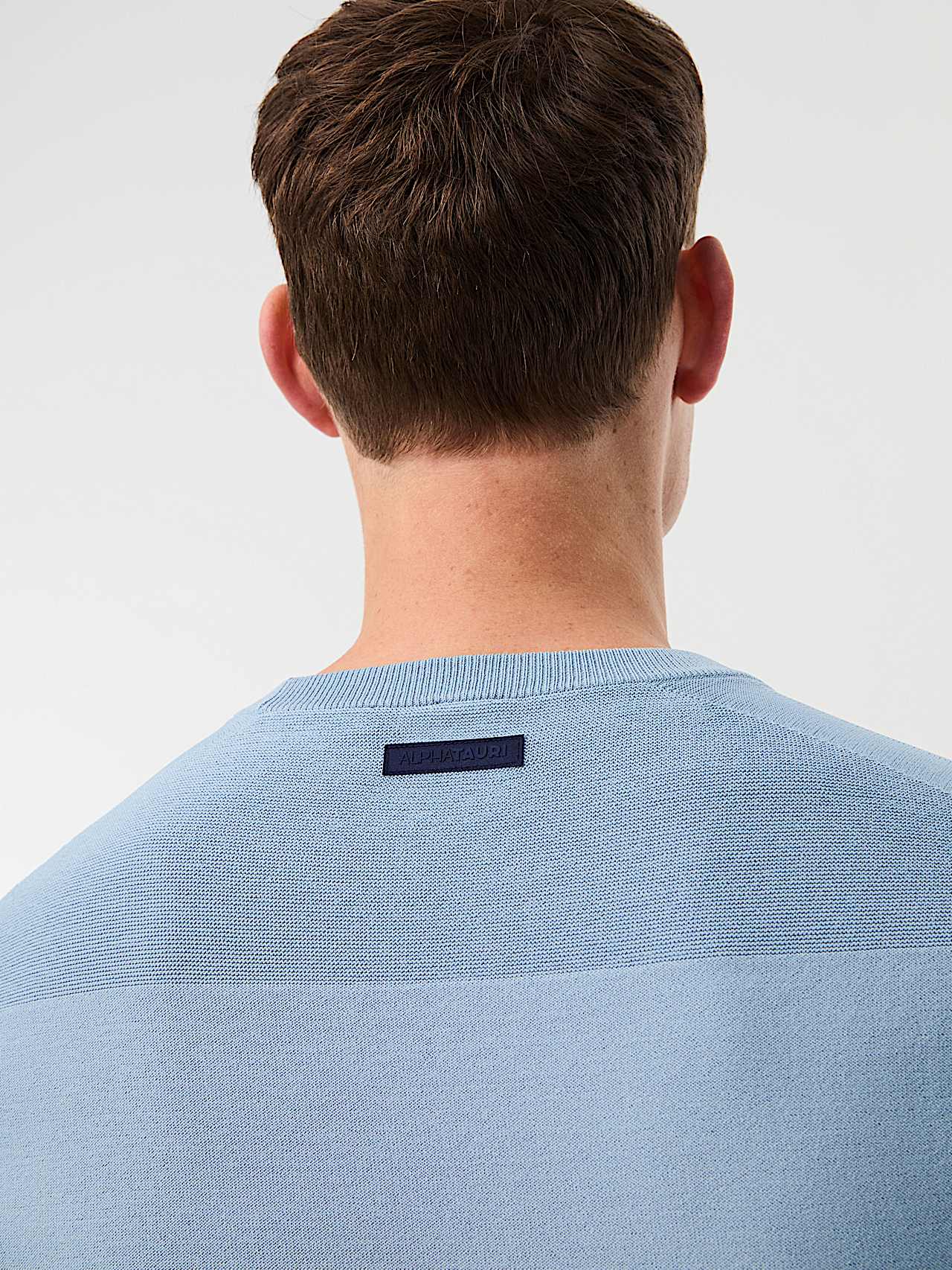 AlphaTauri | FOSOS V5.Y10.01 | 3D Performance Knit T-Shirt in Clouded Blue for Men