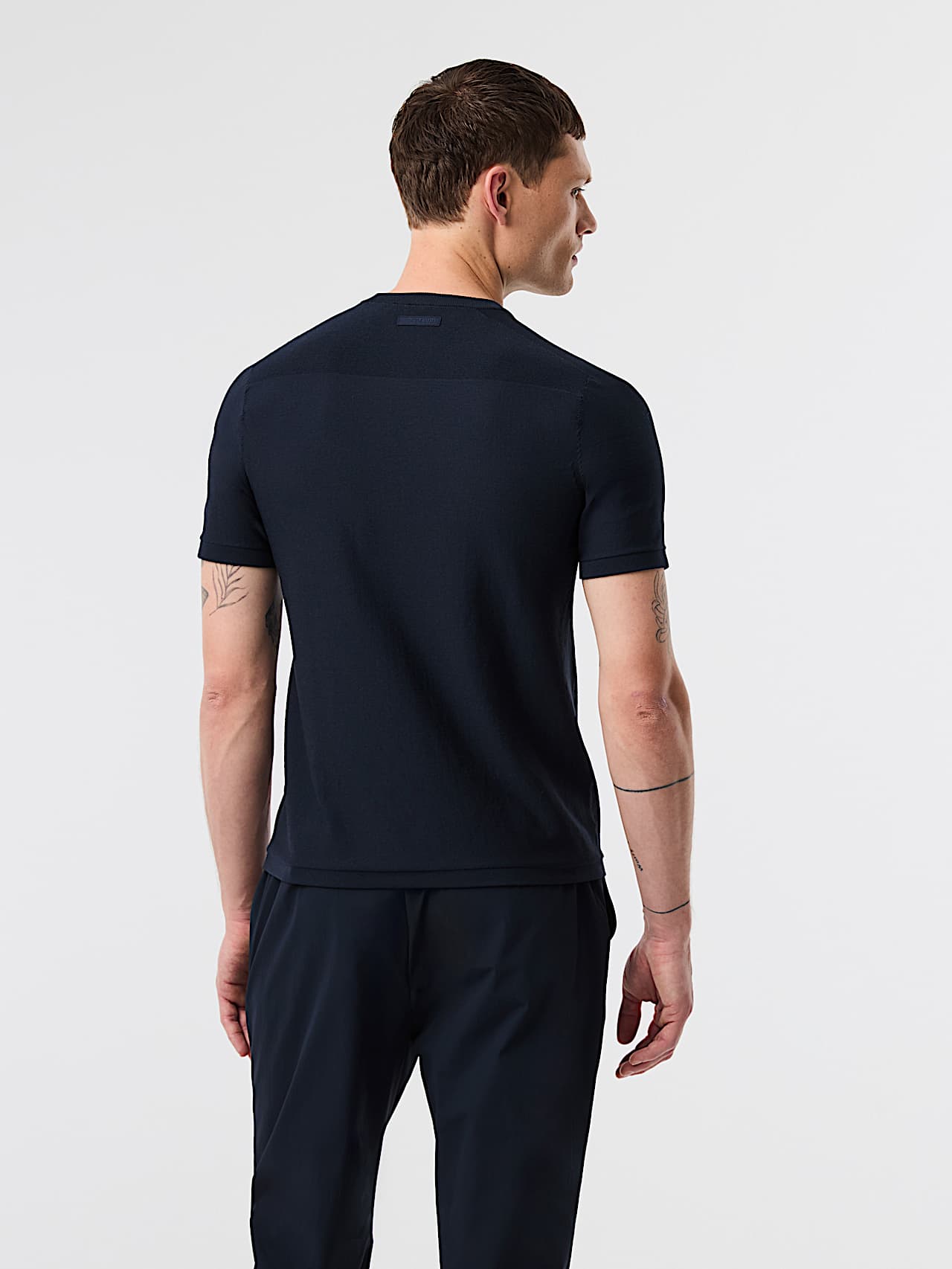 AlphaTauri | FOSOS V5.Y10.01 | 3D Performance Knit T-Shirt in Dark Navy for Men