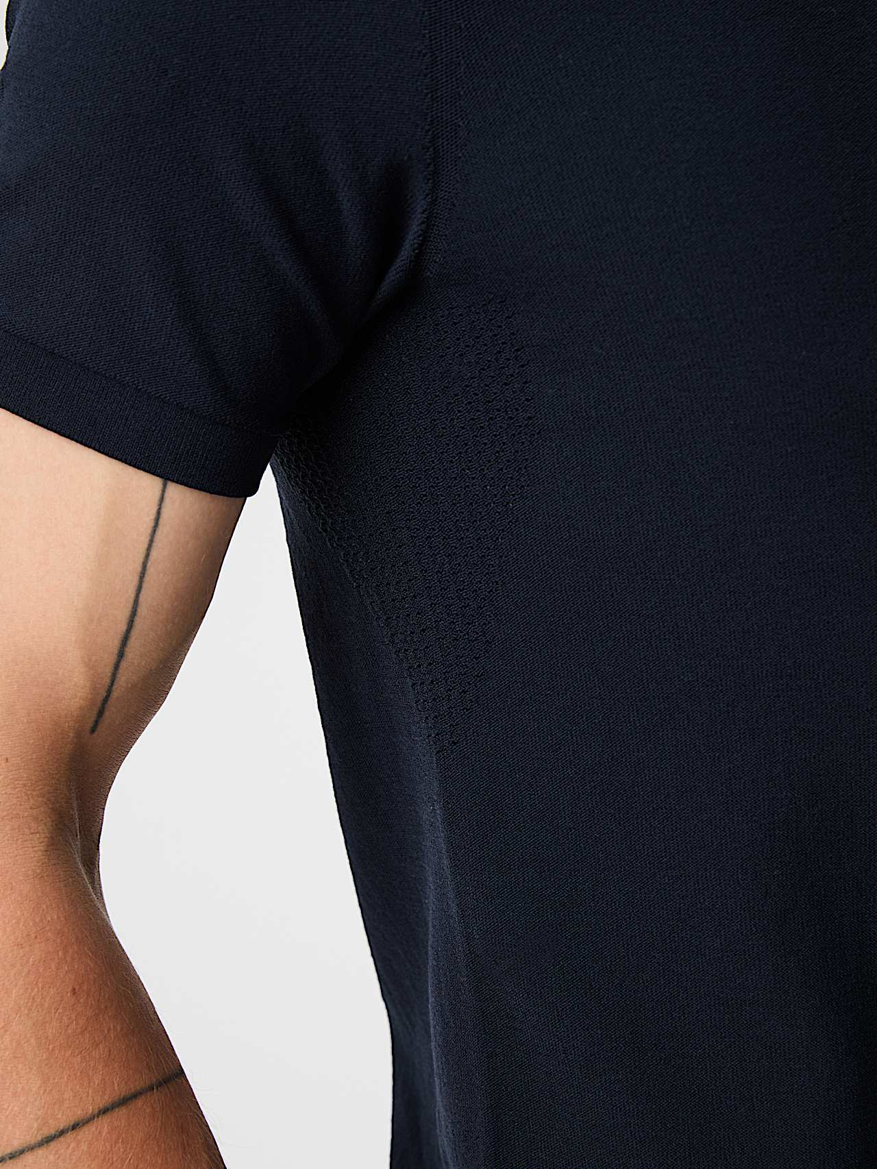 AlphaTauri | FOSOS V5.Y10.01 | Polo de punto técnico en 3D in Dark Navy for Hombre