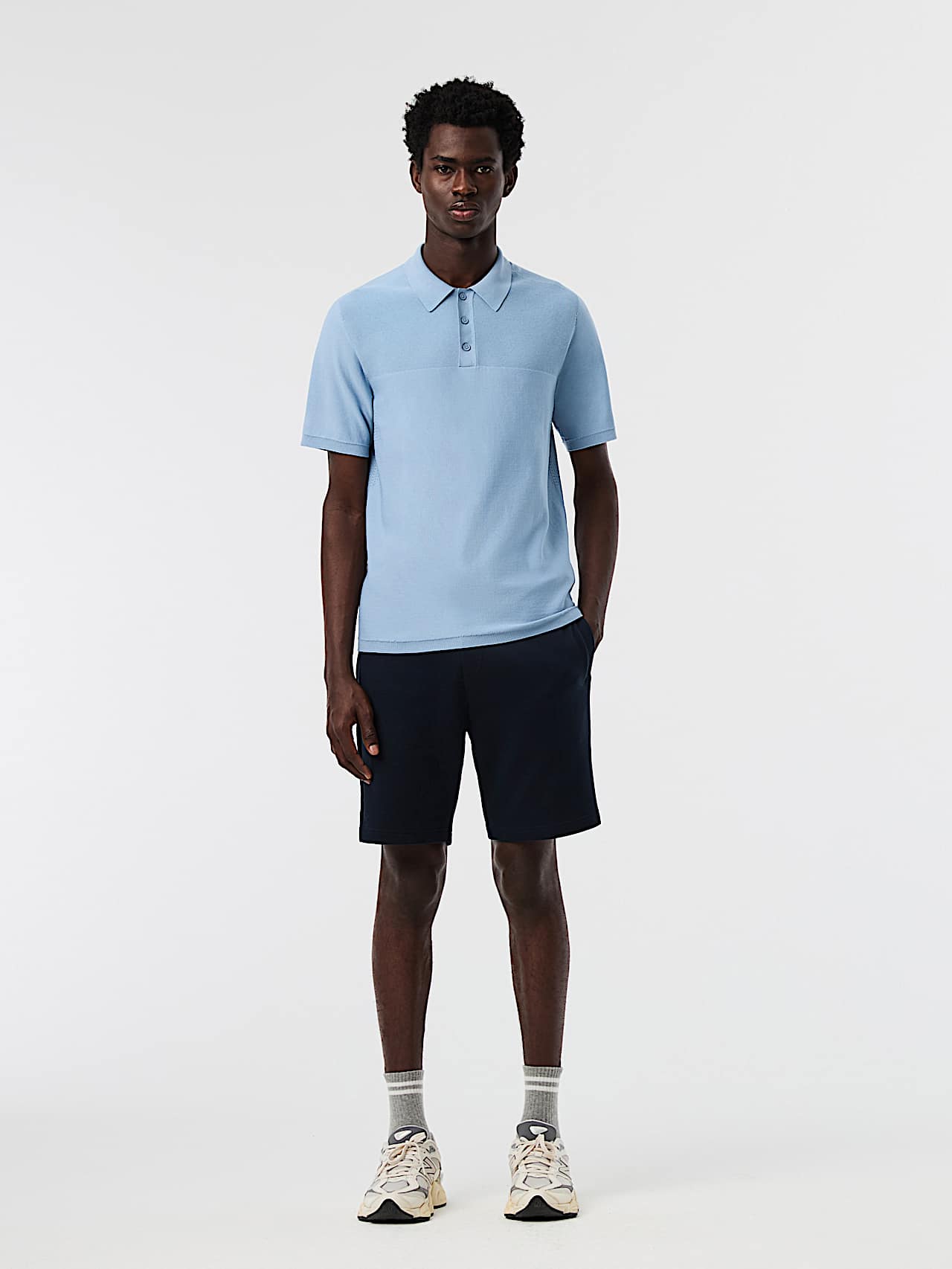 AlphaTauri | FENZI V2.Y10.01 | Polo en maille performance 3D in Clouded Blue for Homme