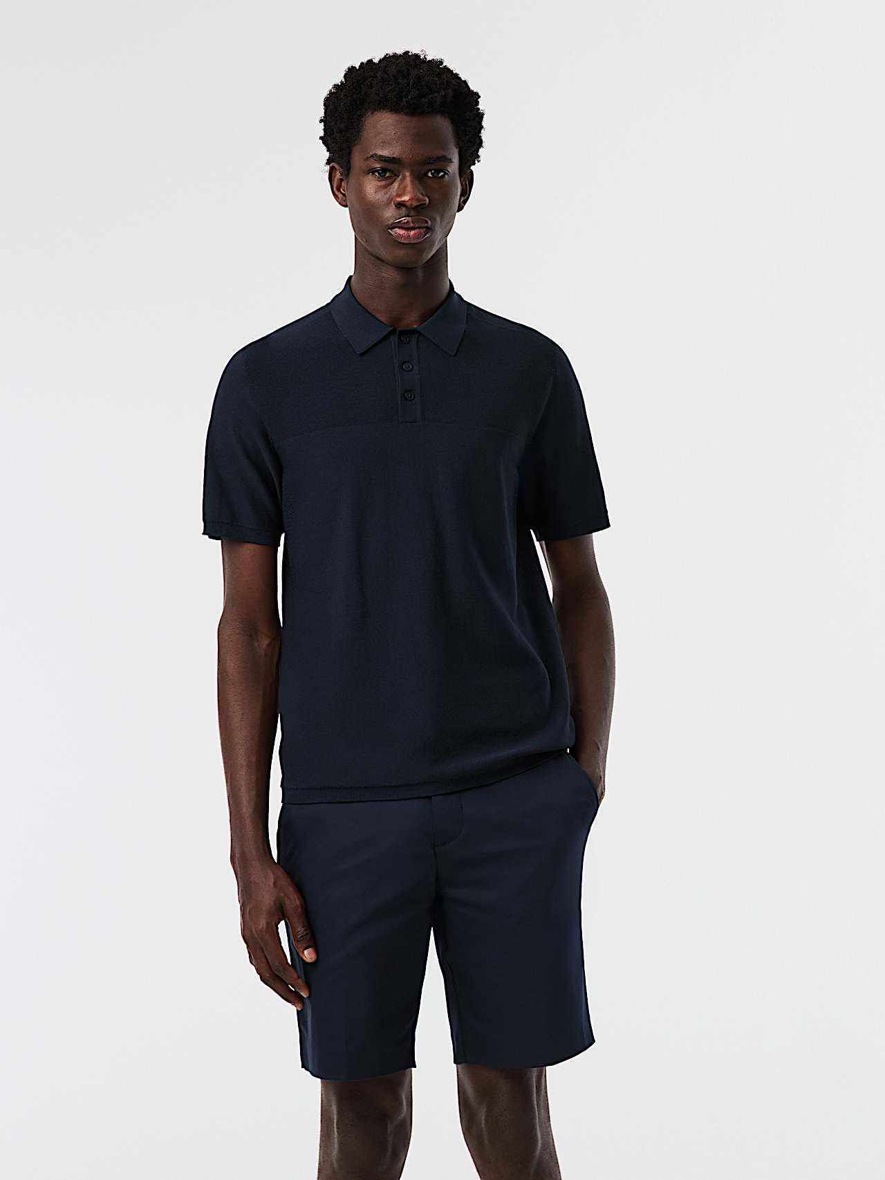 AlphaTauri | FENZI V2.Y10.01 | 3D Performance Knit Polo Shirt in Dark Navy for Men