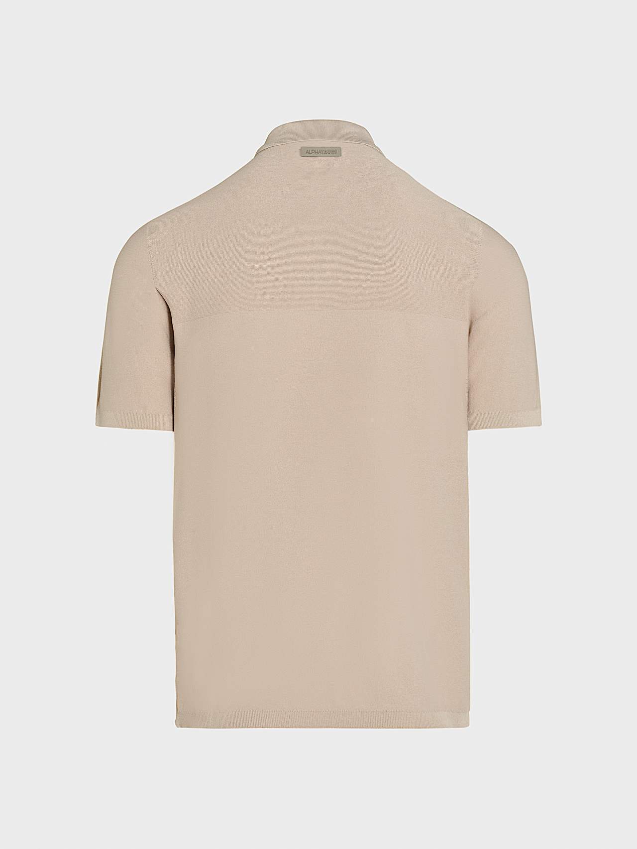 AlphaTauri | FENZI V2.Y10.01 | 3D Performance Knit Polo Shirt in Dune for Men