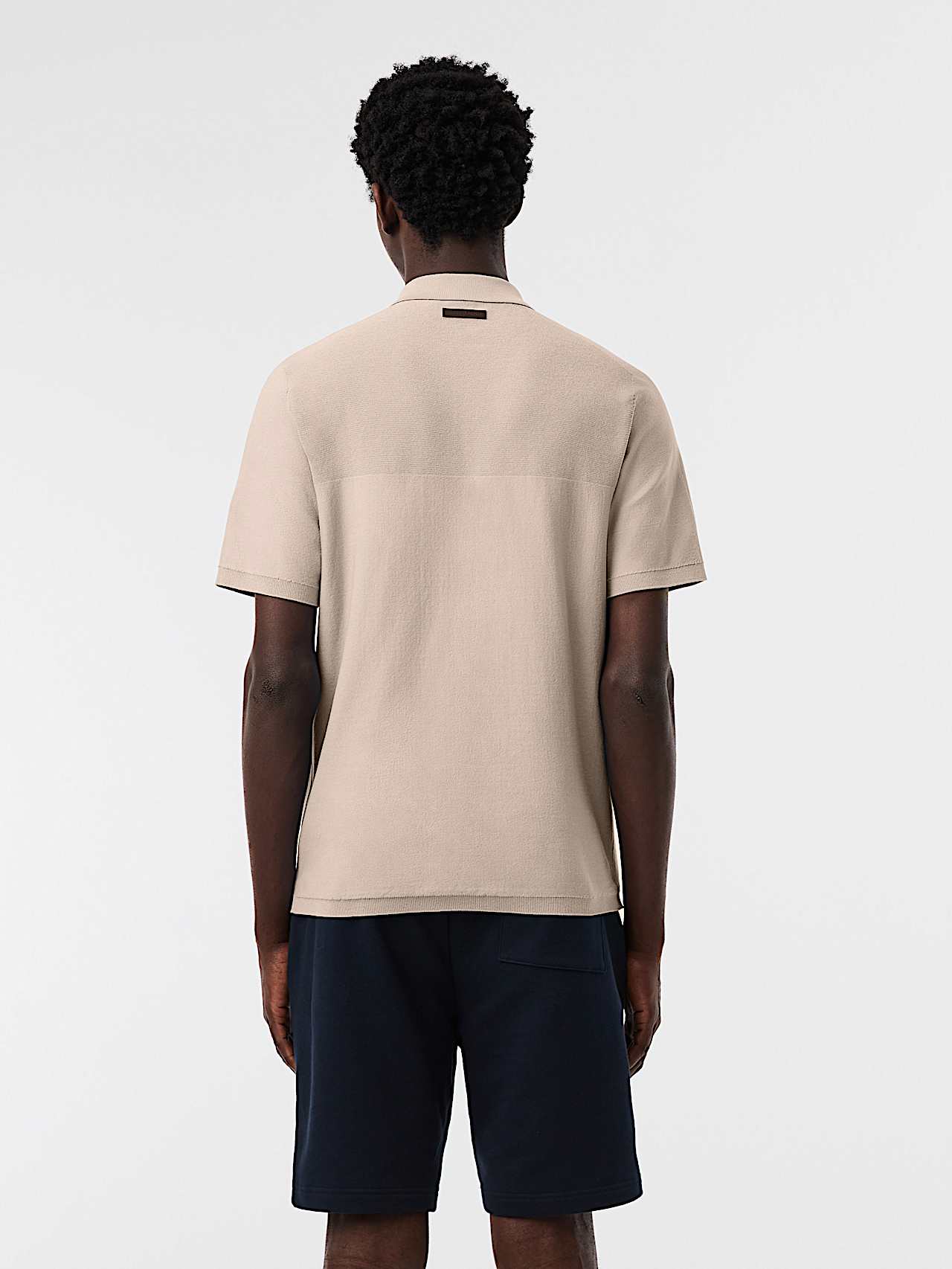 AlphaTauri | FENZI V2.Y10.01 | 3D Performance Knit Polo Shirt in Dune for Men