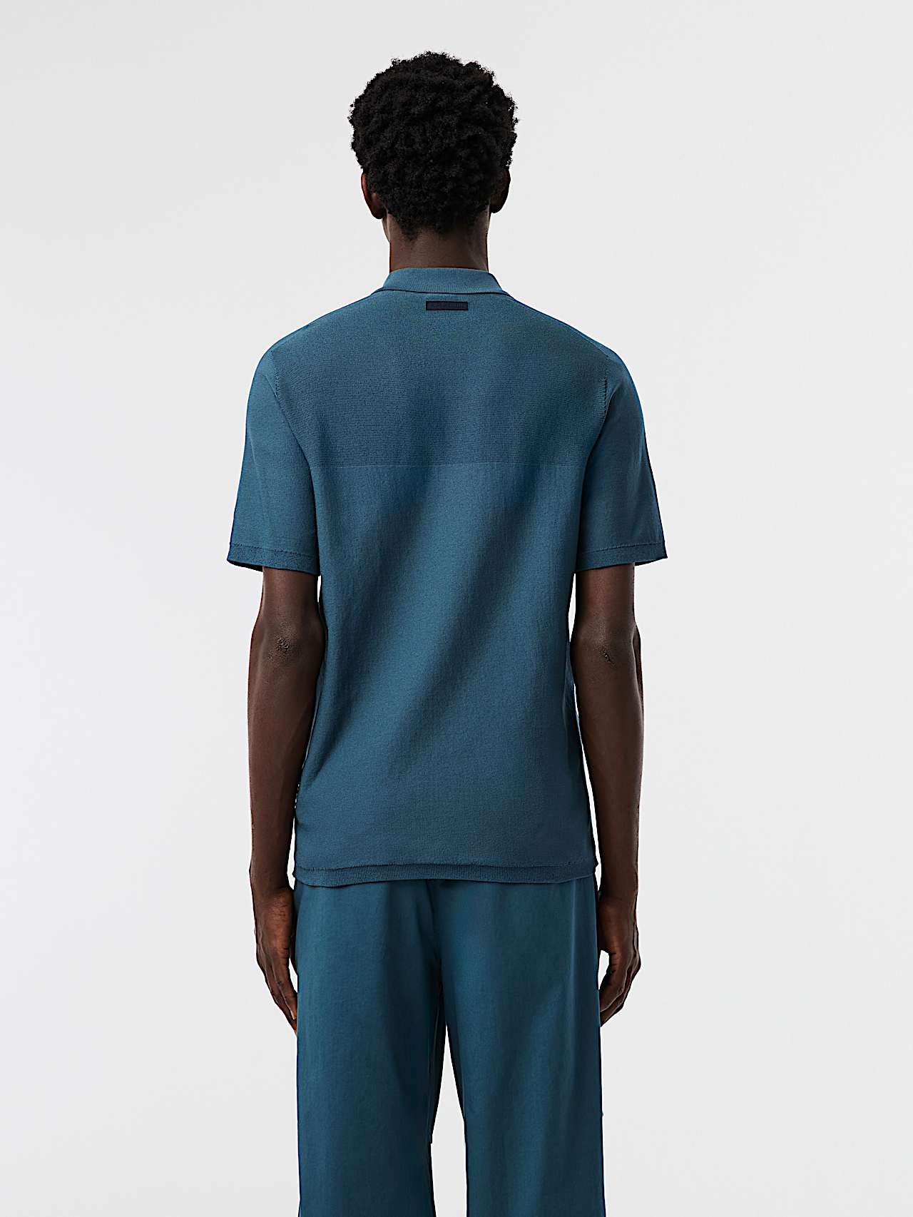 AlphaTauri | FENZI V2.Y10.01 | Polo en maille performance 3D in Teal for Homme