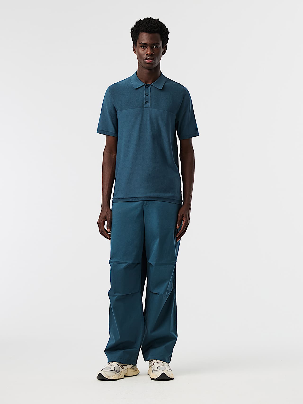 AlphaTauri | FENZI V2.Y10.01 | 3D Performance Knit Polo Shirt in Teal for Men