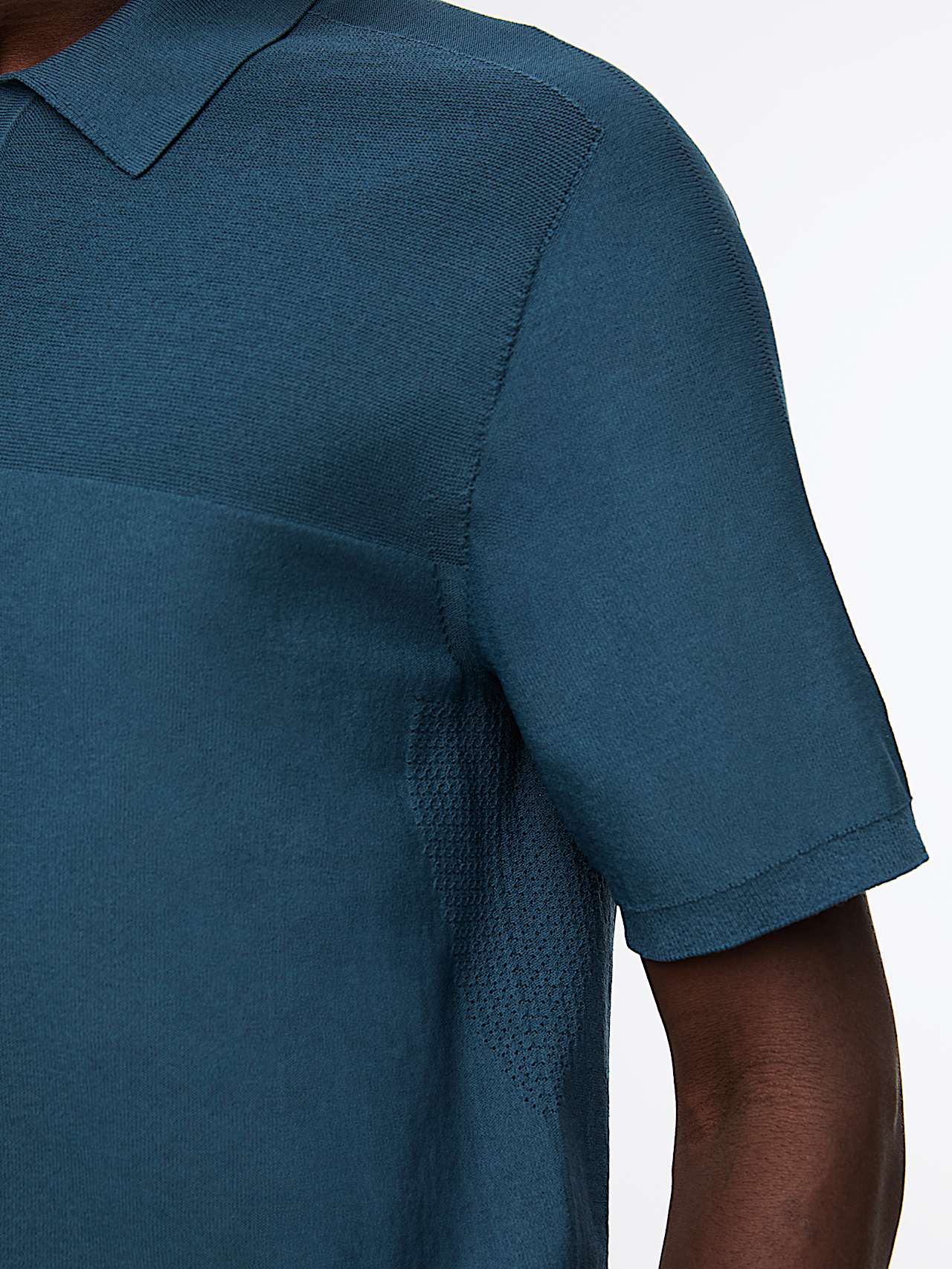 AlphaTauri | FENZI V2.Y10.01 | 3D Performance Knit Polo Shirt in Teal for Men