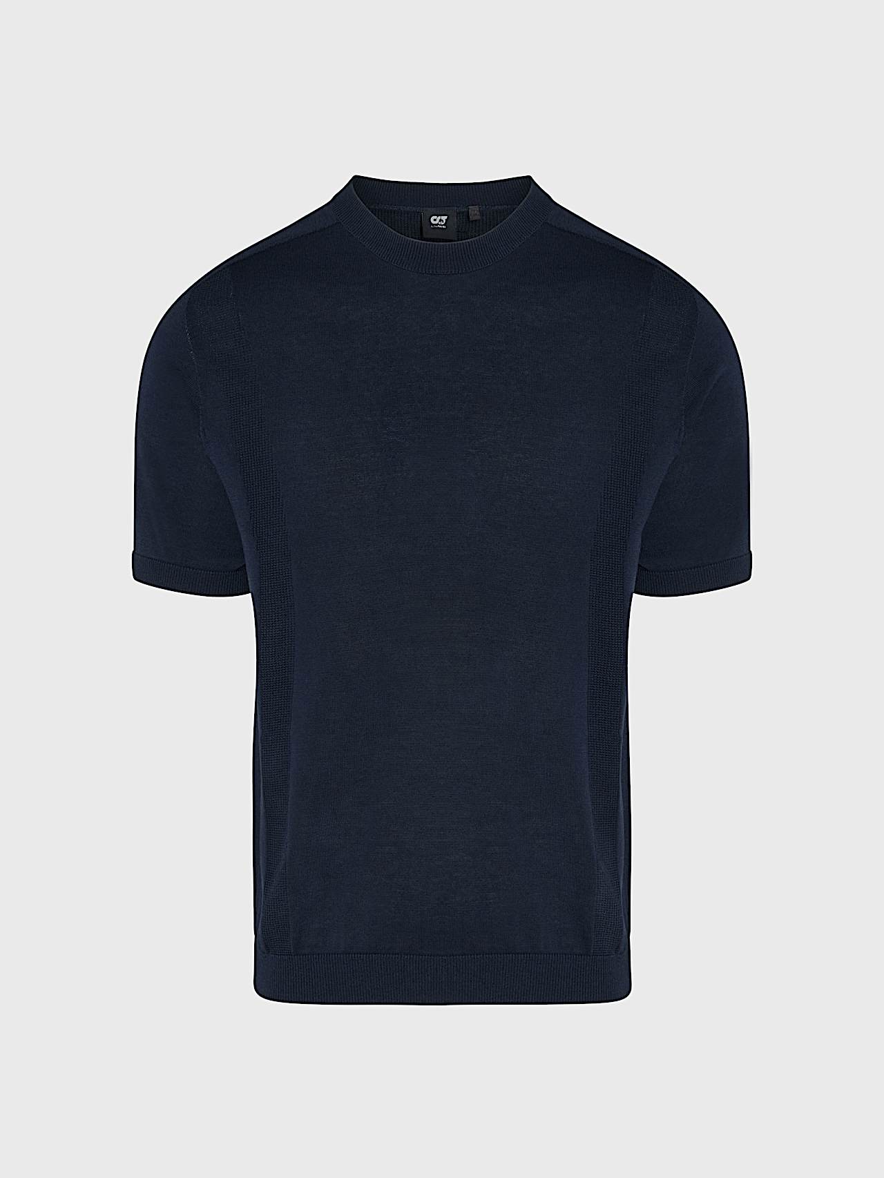 AlphaTauri | FINO V1.Y10.01 | Cotton-Linen-Blend 3D Knit T-Shirt in Dark Navy for Men