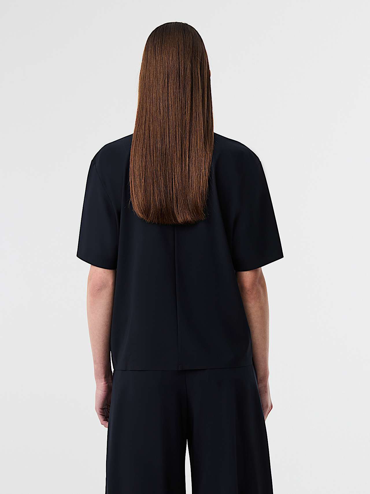 AlphaTauri | JEUWAL V3.Y10.01 | Maglietta oversize in Power Stretch Jersey in Dark Navy for Donna
