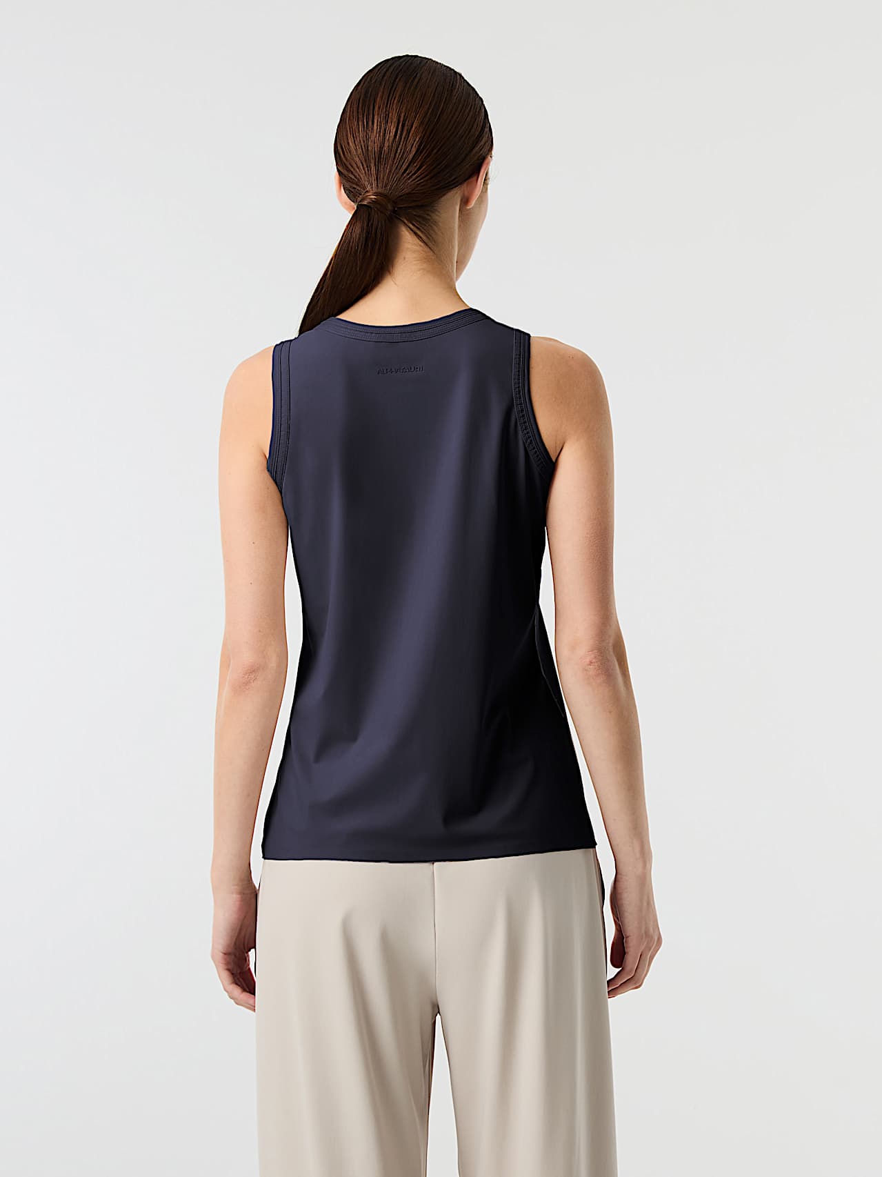 AlphaTauri | JANI V1.Y10.01 | Power Stretch Jersey Tank Top in Dark Navy for Women