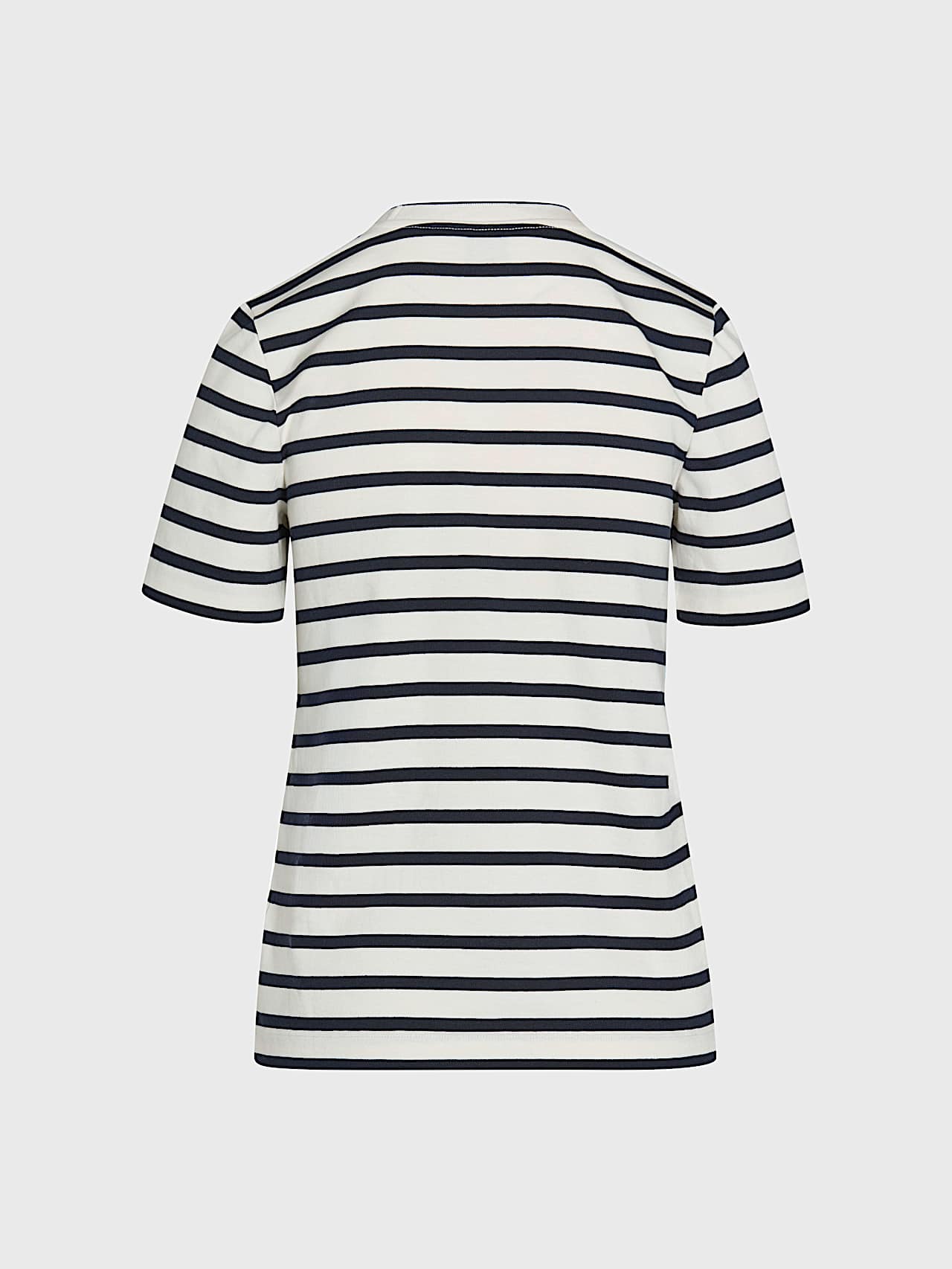 AlphaTauri | JALI V1.Y10.01 | T-shirt rayé en coton biologique in White / Dark Navy for Femme