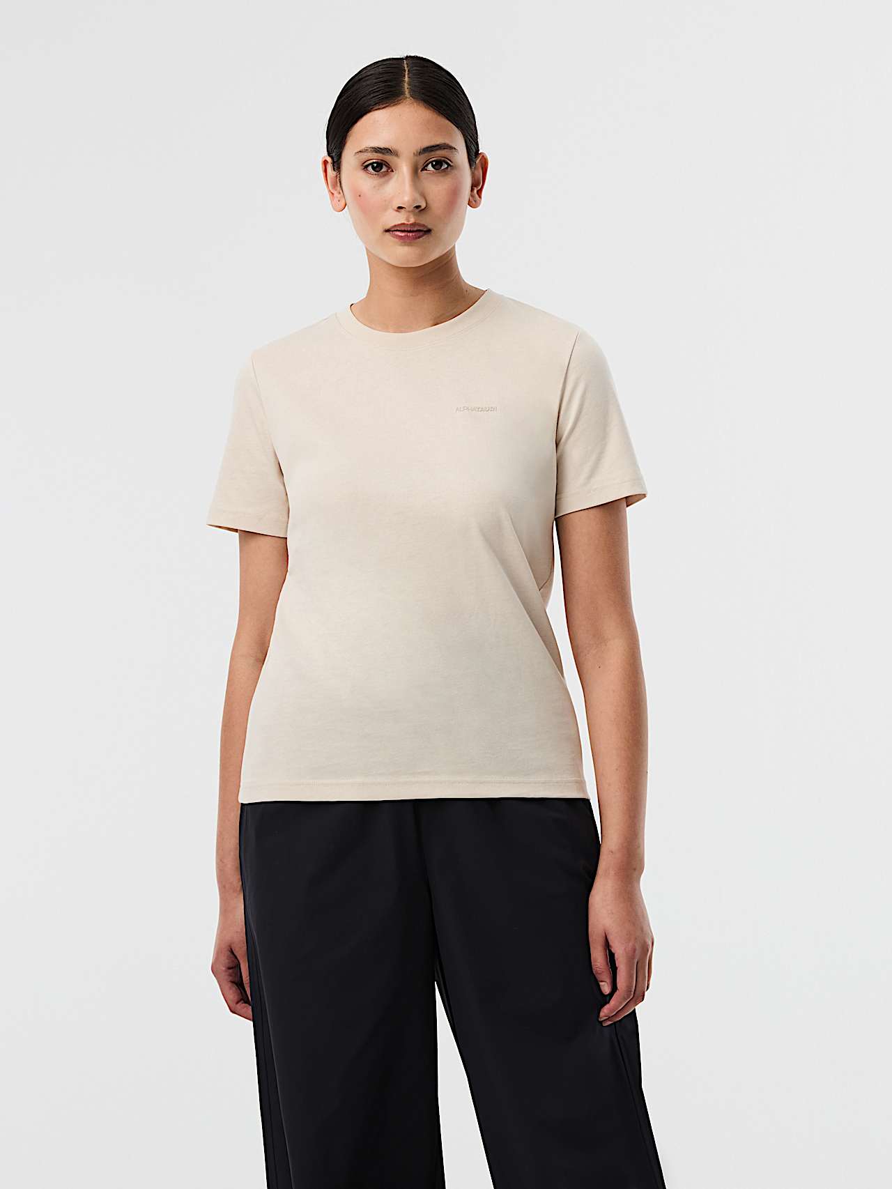 AlphaTauri | JERU V5.Y10.01 | Camiseta de algodón orgánico in Stone for Mujer