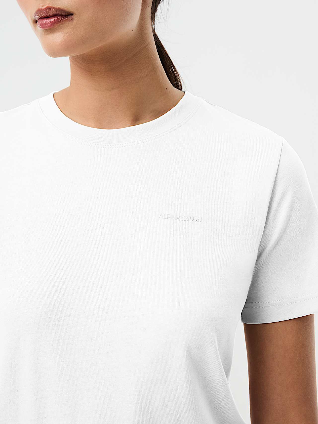 AlphaTauri | JERU V5.Y10.01 | T-Shirt aus Biobaumwolle in White für Damen