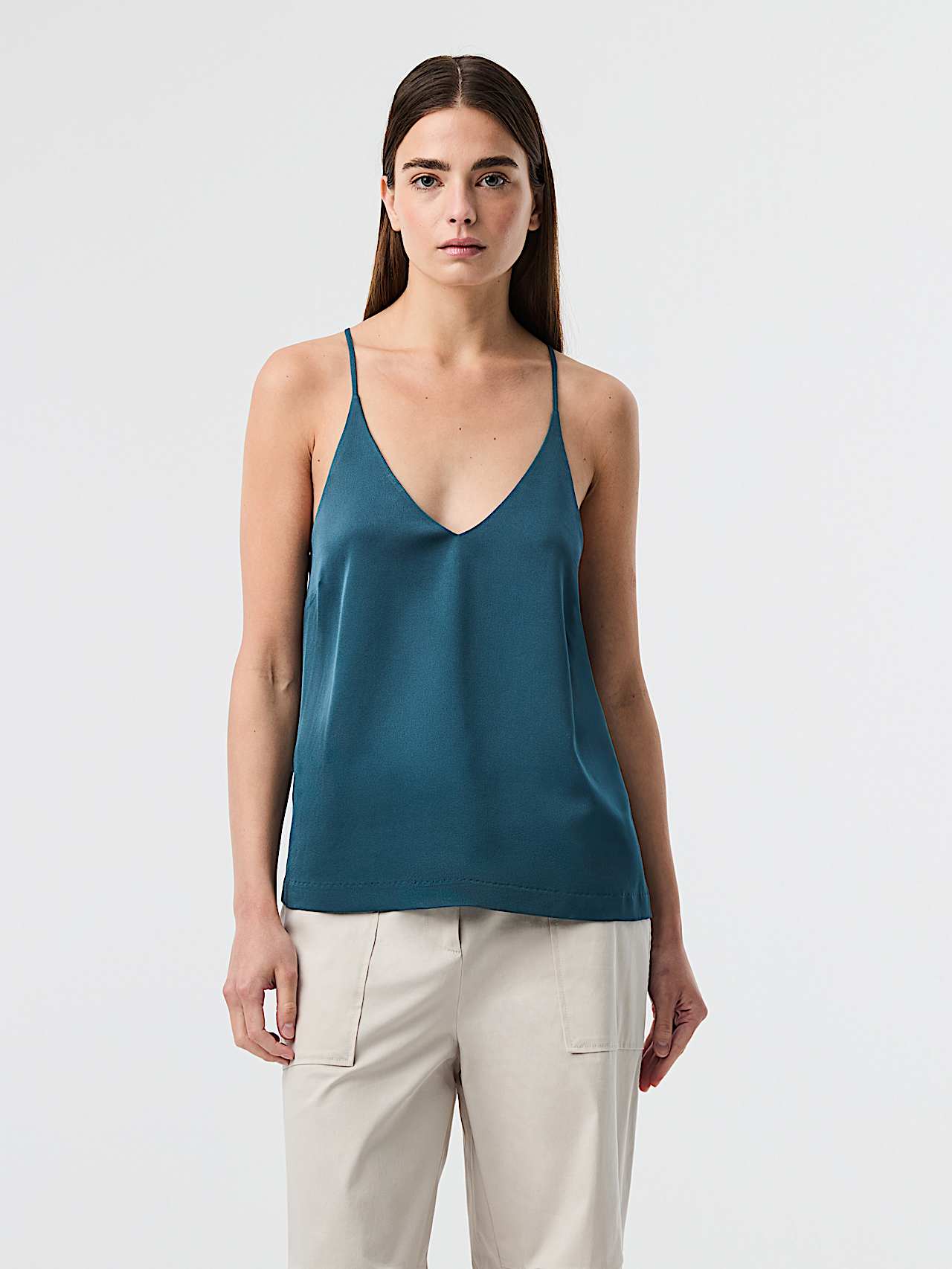 AlphaTauri | WEDI V1.Y10.01 | Canotta con spalline regolabili in Teal for Donna