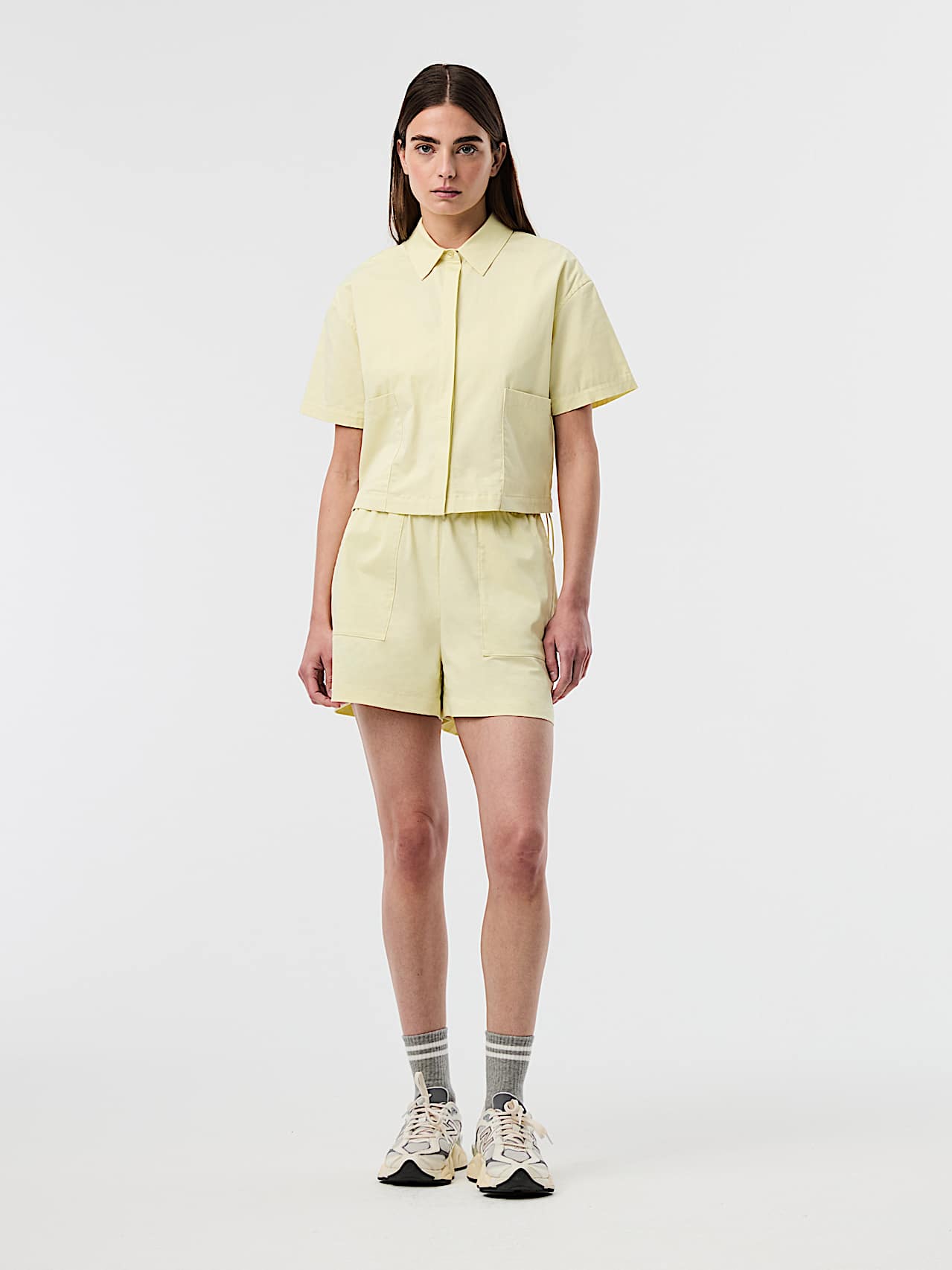 AlphaTauri | WANNA V1.Y10.01 | Camicetta a maniche corte in cotone biologico in Lime Light for Donna