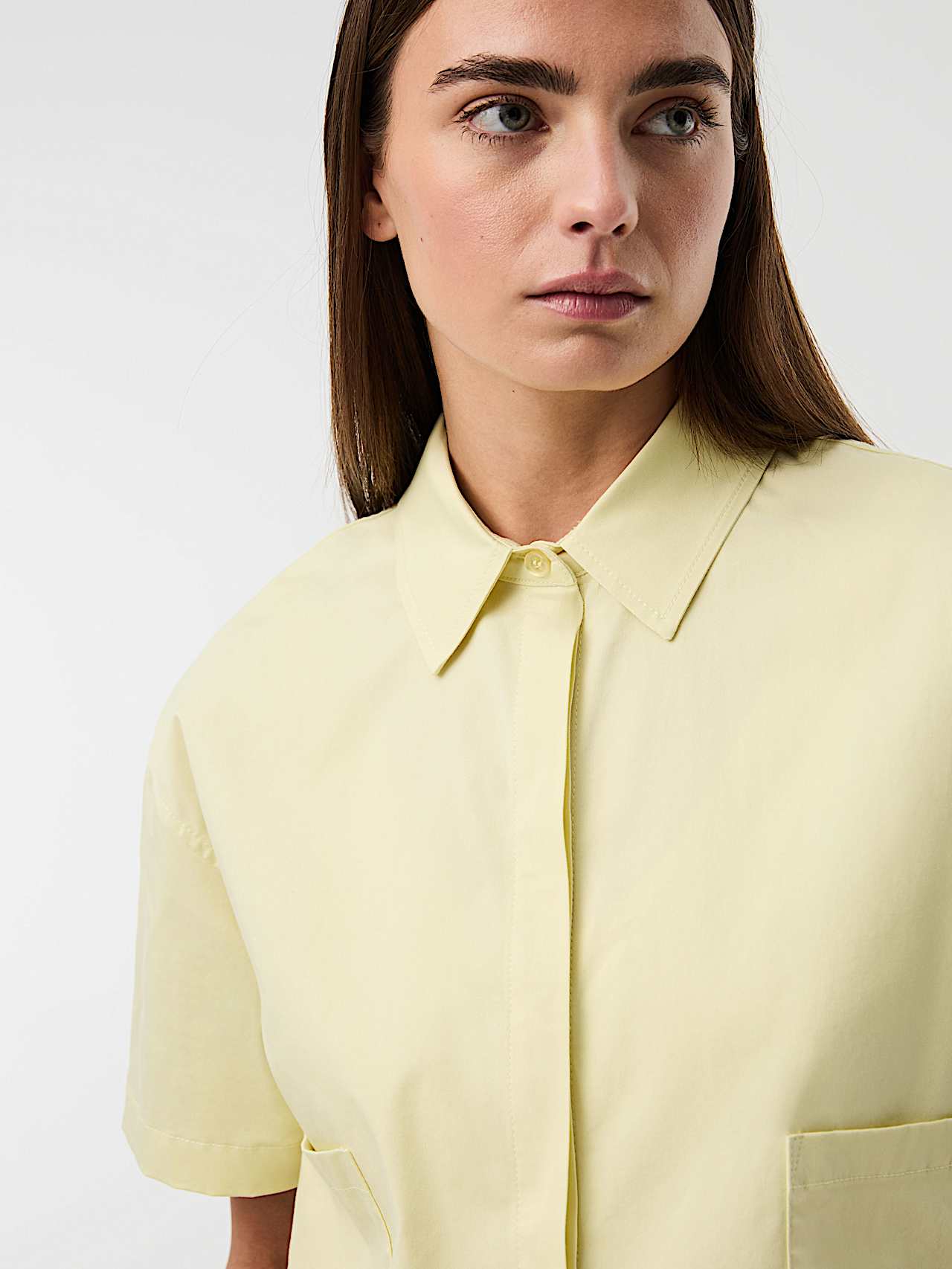 AlphaTauri | WANNA V1.Y10.01 | Camicetta a maniche corte in cotone biologico in Lime Light for Donna