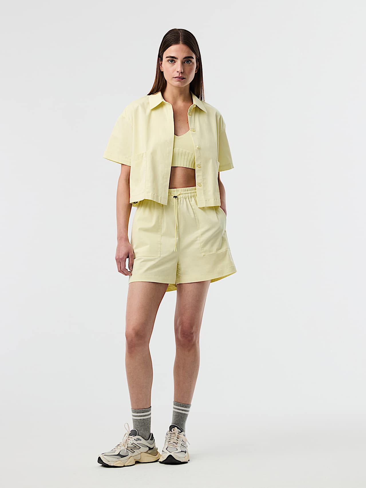 AlphaTauri | PERA V1.Y10.01 | Short en coton biologique in Lime Light for Femme