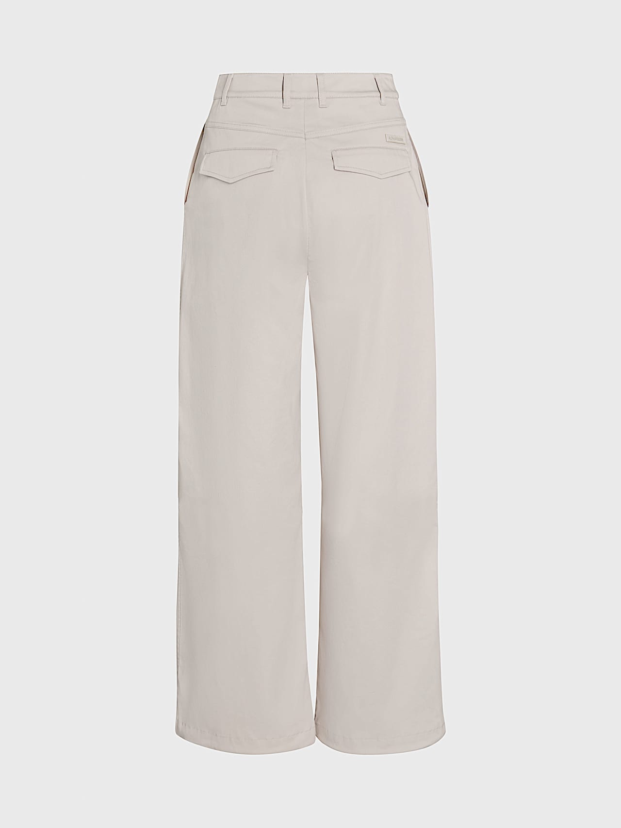 AlphaTauri | PURA V1.Y10.01 | Baggy Lightweight Organic Cotton Trousers in Stone for Women