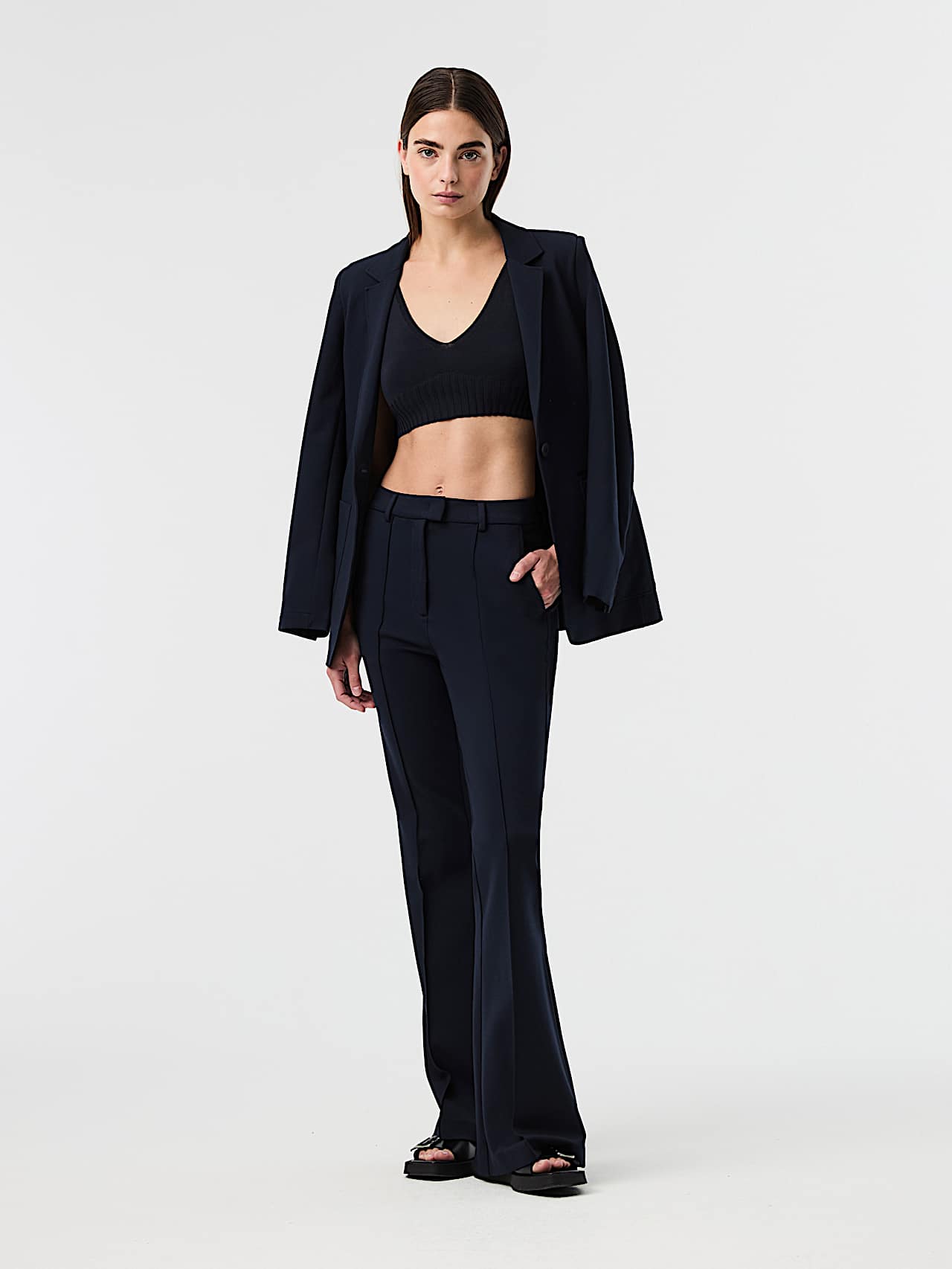 AlphaTauri | FEHSA V1.Y10.01 | Knit Bra in Dark Navy for Women