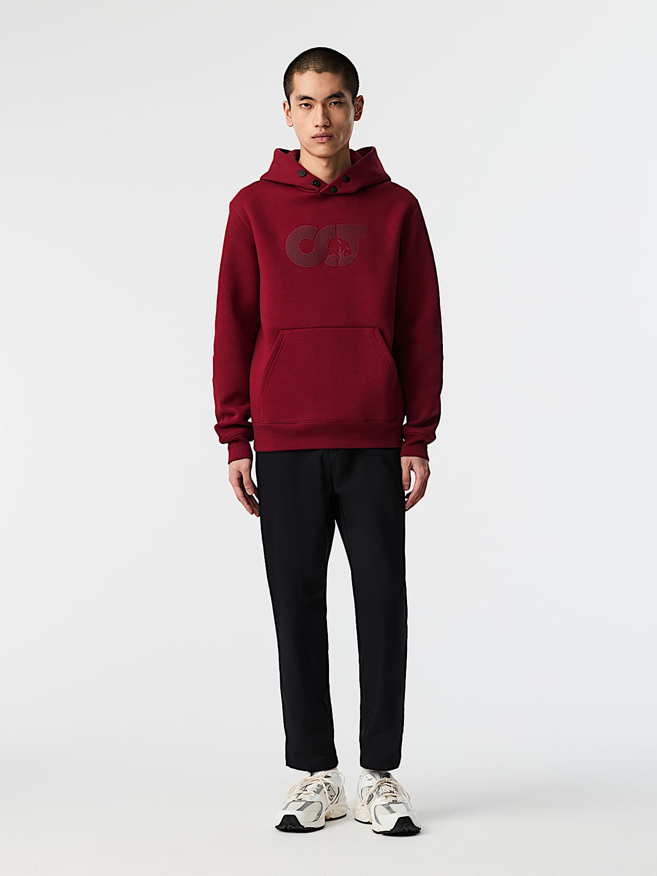 AlphaTauri | SHERO V2.Y8.02 | Signature Logo Hoodie in Dark Berry for Men