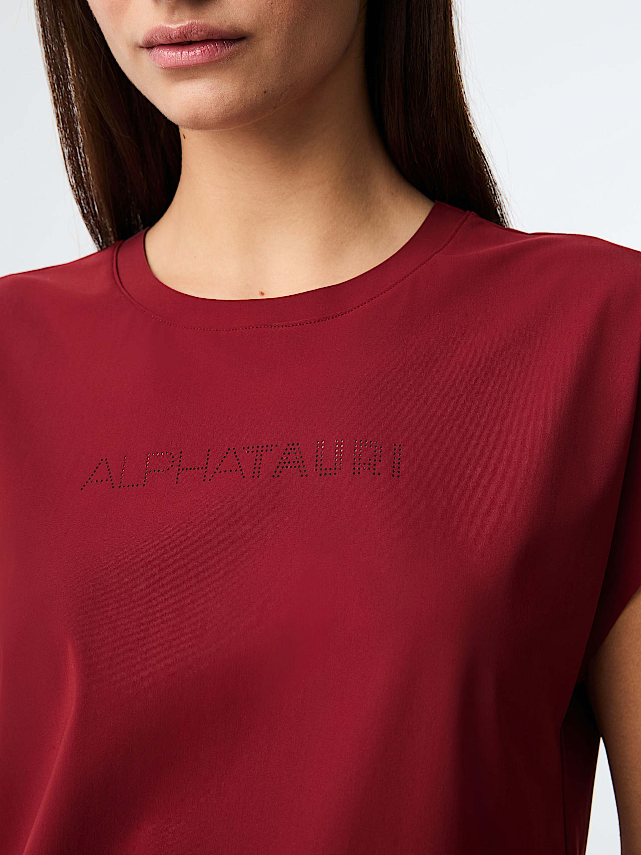 AlphaTauri | JEUWAL V2.Y8.02 | T-Shirt aus Power Stretch Jersey in Dark Berry für Damen