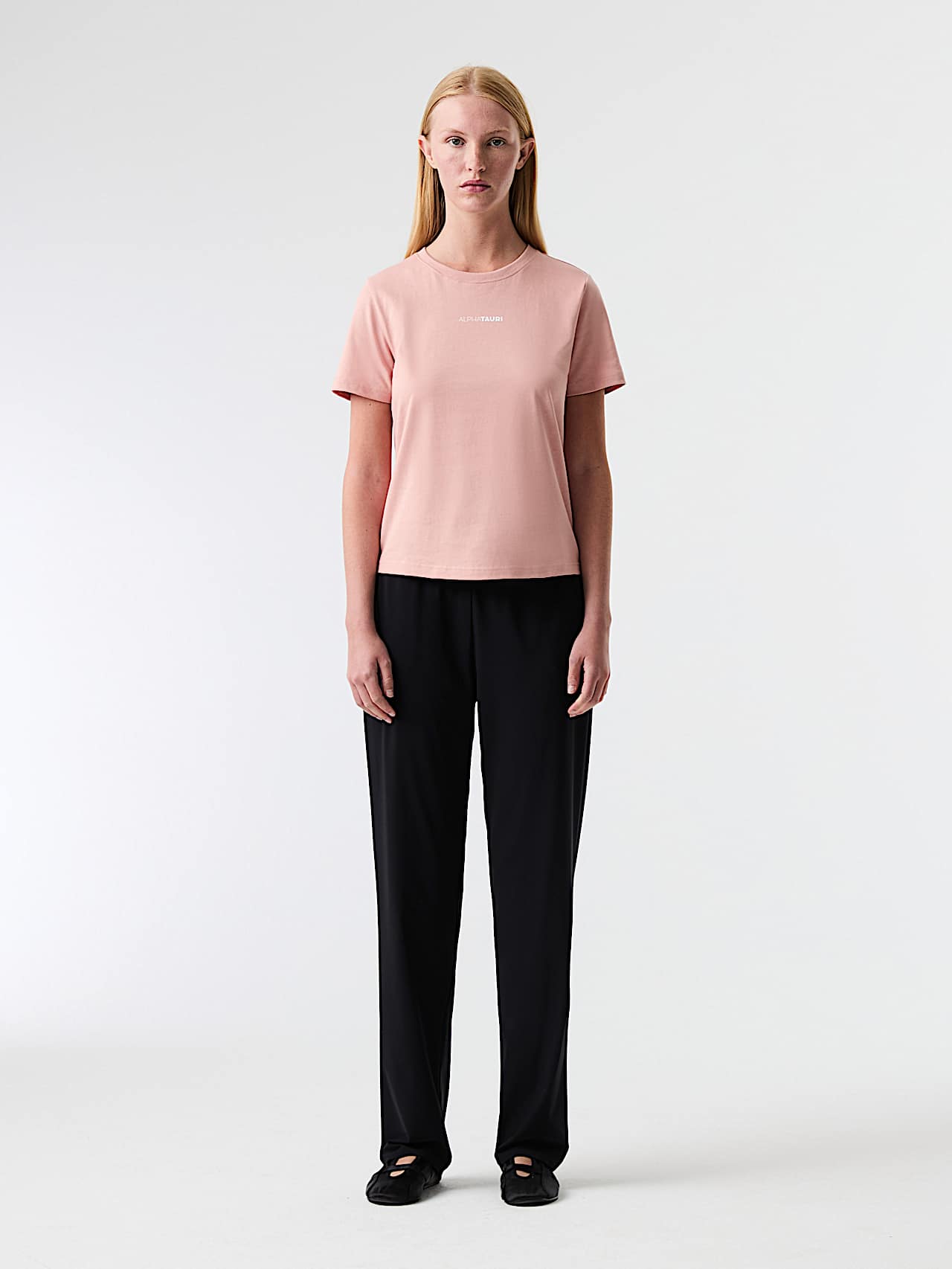 AlphaTauri | JERU V4.Y8.02 | Signature Logo Cotton T-Shirt in Misty Pink for Women