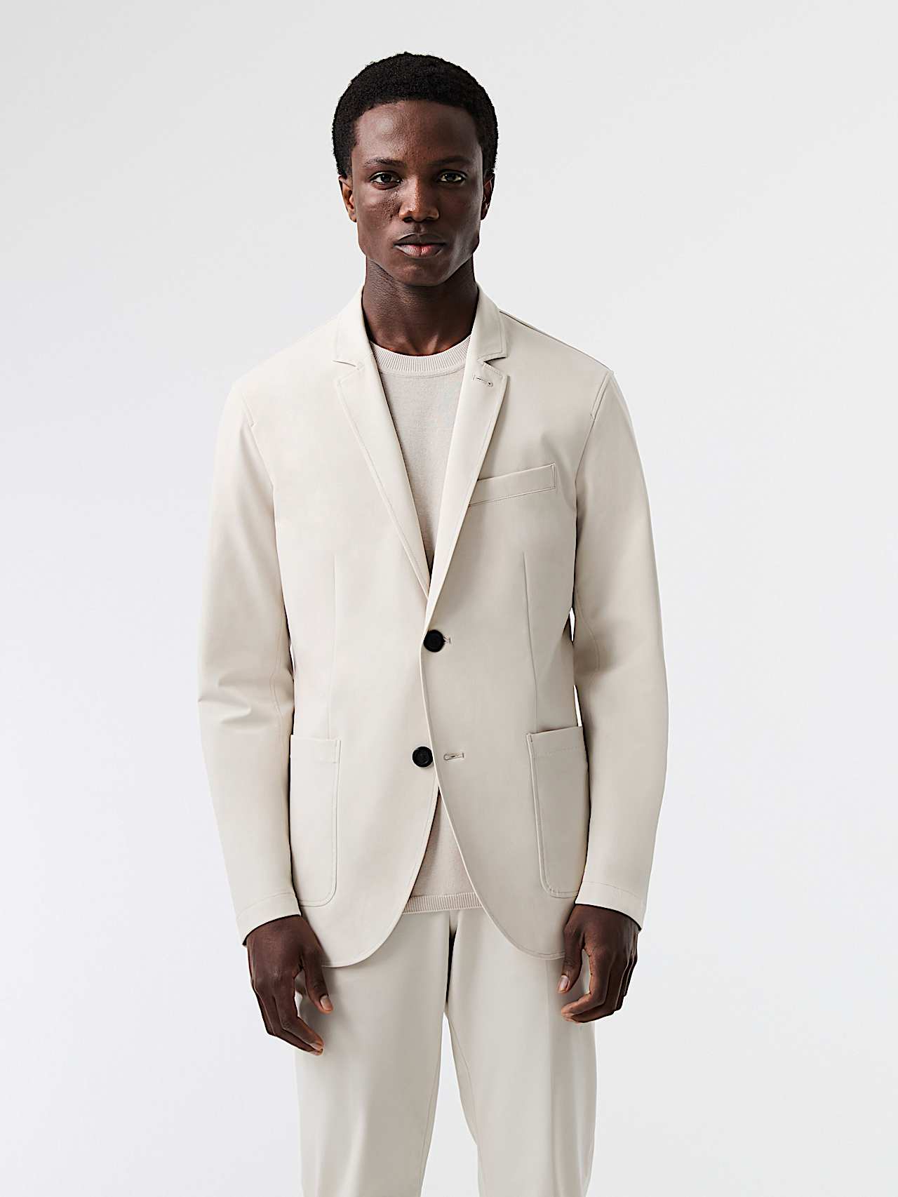 AlphaTauri | OBOSS V7.Y9.01 | Blazer elasticizzato ad alte prestazioni in Stone for Uomo AlphaTauri | OBOSS V7.Y9.01 | Blazer elasticizzato ad alte prestazioni in Stone for Uomo