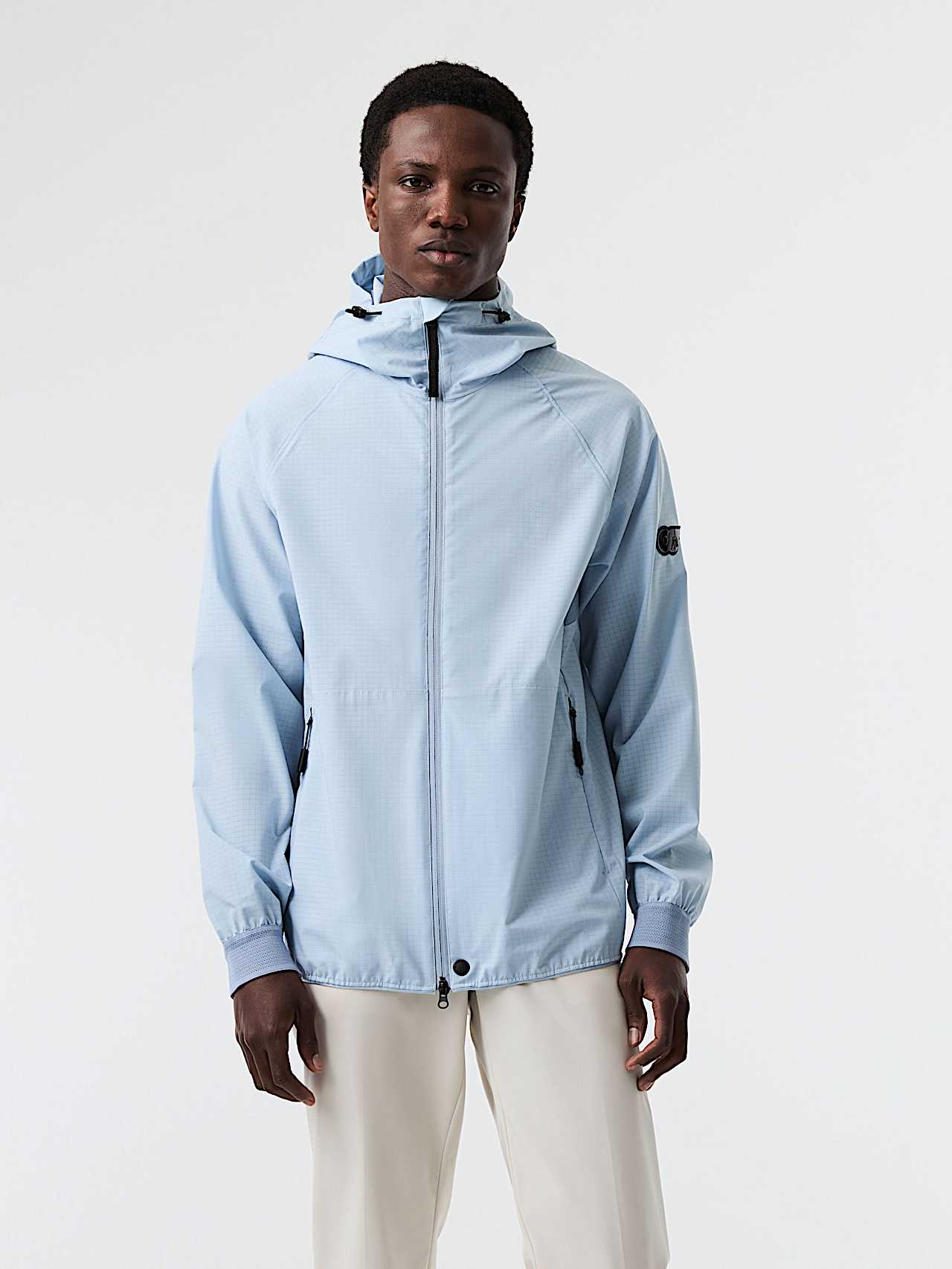 AlphaTauri | OTENT V1.Y9.01 | Lightweight Airflow Jacket in Fog Blue for Men