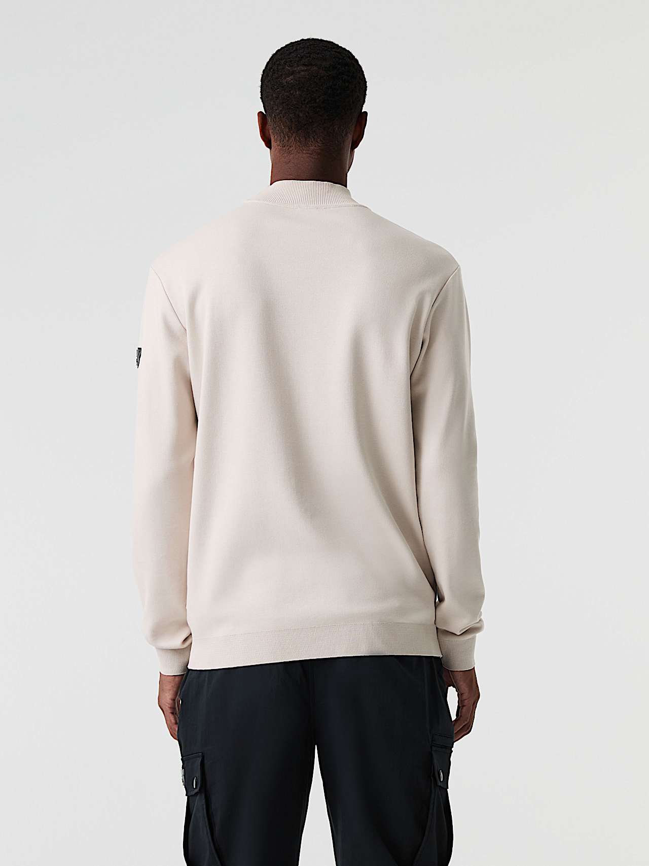 AlphaTauri | SAAMI V1.Y9.01 | Sweatshirt aus Baumwolle mit Interlock-Struktur in Stone für Herren AlphaTauri | SAAMI V1.Y9.01 | Sweatshirt aus Baumwolle mit Interlock-Struktur in Stone für Herren