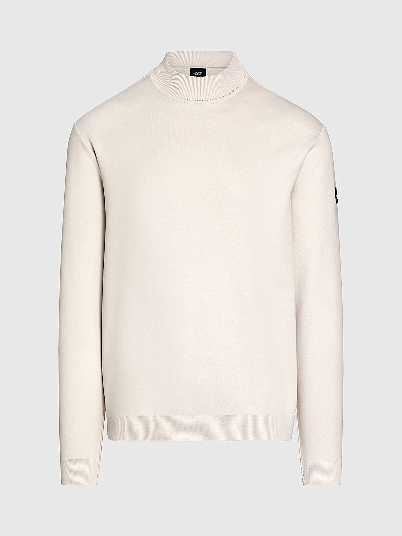 AlphaTauri | SAAMI V1.Y9.01 | Sudadera de algodón Interlock in Stone for Hombre AlphaTauri | SAAMI V1.Y9.01 | Sudadera de algodón Interlock in Stone for Hombre