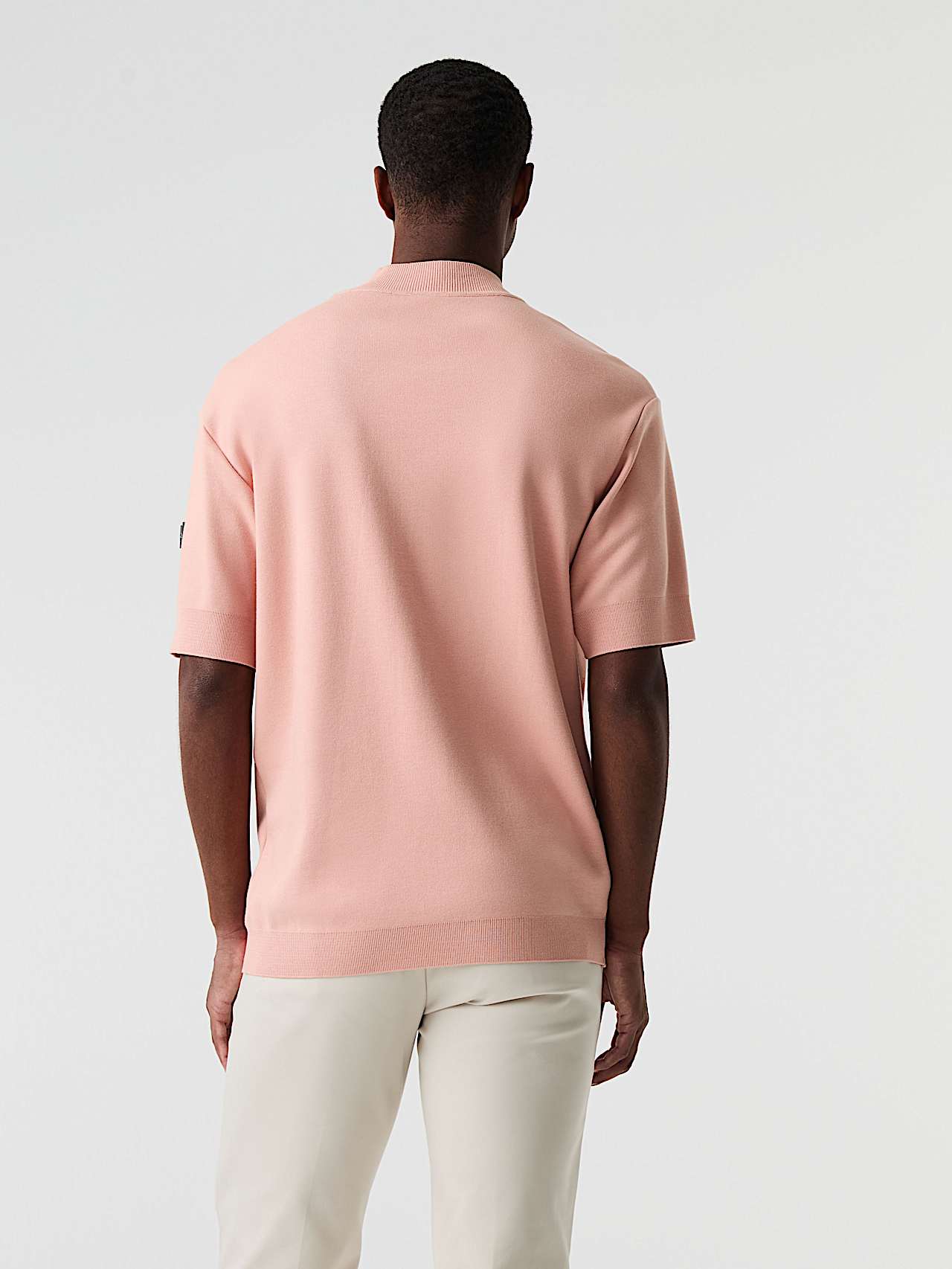 AlphaTauri | SAAMO V1.Y9.01 | Interlock-Cotton T-Shirt in Misty Pink for Men AlphaTauri | SAAMO V1.Y9.01 | Interlock-Cotton T-Shirt in Misty Pink for Men
