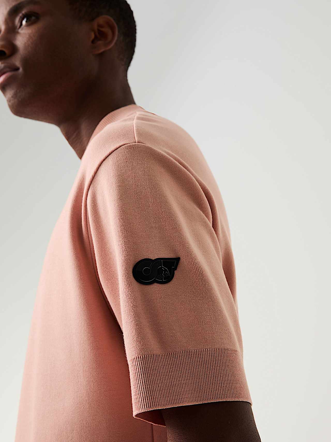 AlphaTauri | SAAMO V1.Y9.01 | Interlock-Cotton T-Shirt in Misty Pink for Men AlphaTauri | SAAMO V1.Y9.01 | Interlock-Cotton T-Shirt in Misty Pink for Men