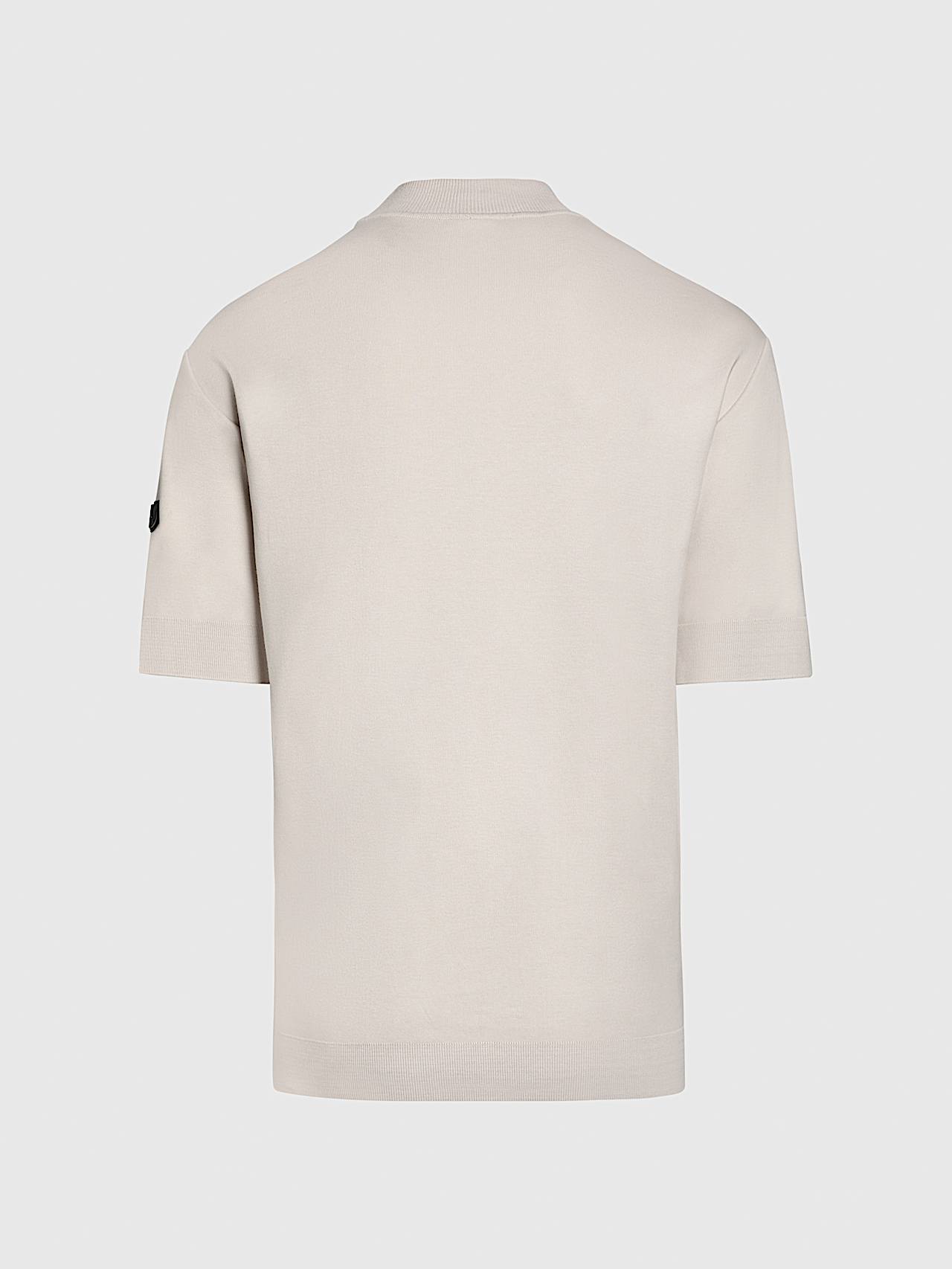 AlphaTauri | SAAMO V1.Y9.01 | T-Shirt aus Baumwolle mit Interlock-Struktur in Stone für Herren AlphaTauri | SAAMO V1.Y9.01 | T-Shirt aus Baumwolle mit Interlock-Struktur in Stone für Herren
