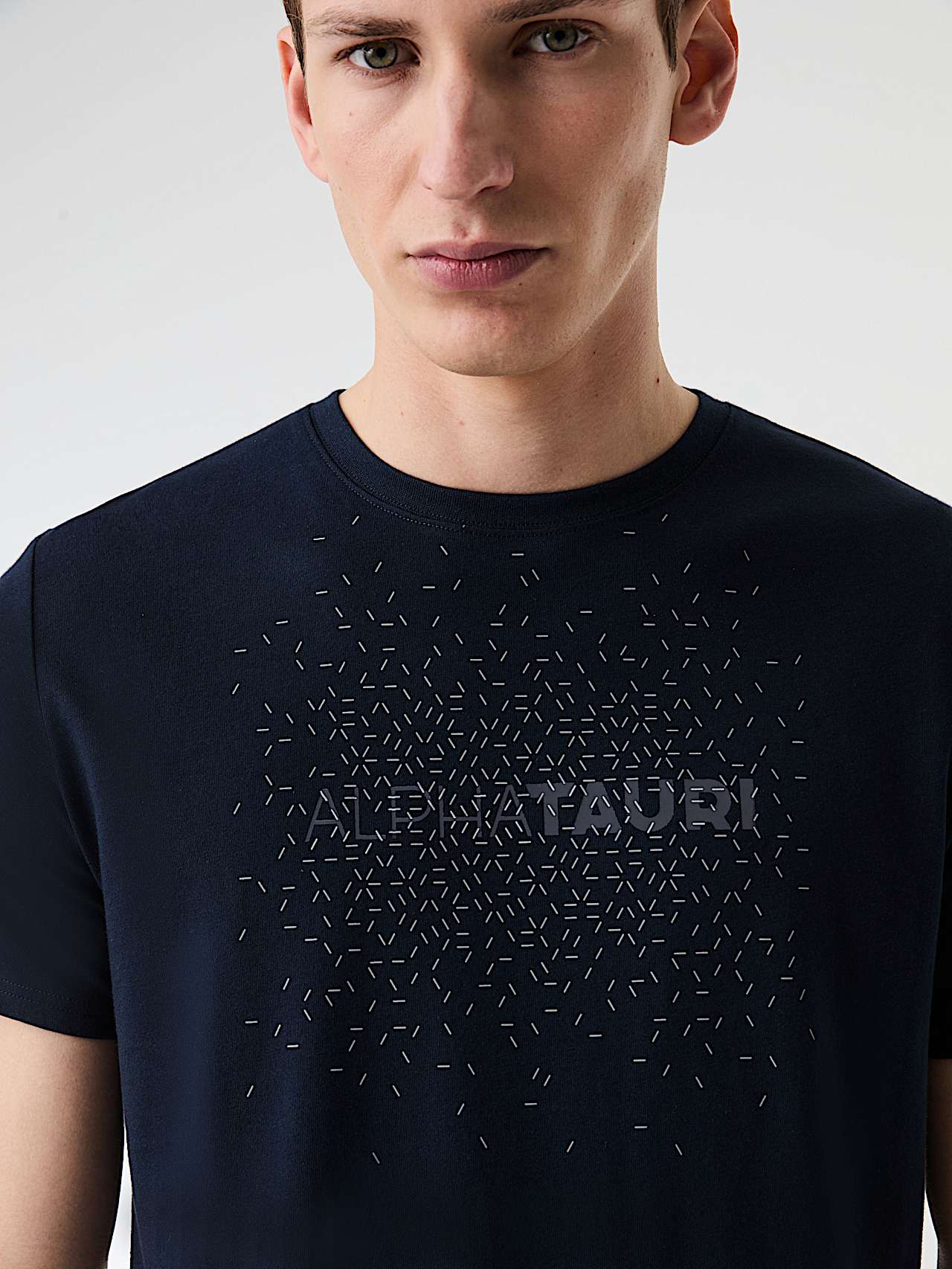 AlphaTauri | JUMMO V1.Y9.01 | Camiseta con logotipo reflectante in Azul Marino for Hombre