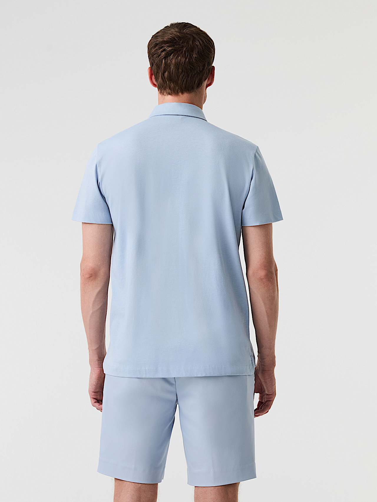 AlphaTauri | JOMAR V1.Y9.01 | Polo in cotone di qualità Supima in Fog Blue for Uomo AlphaTauri | JOMAR V1.Y9.01 | Polo in cotone di qualità Supima in Fog Blue for Uomo