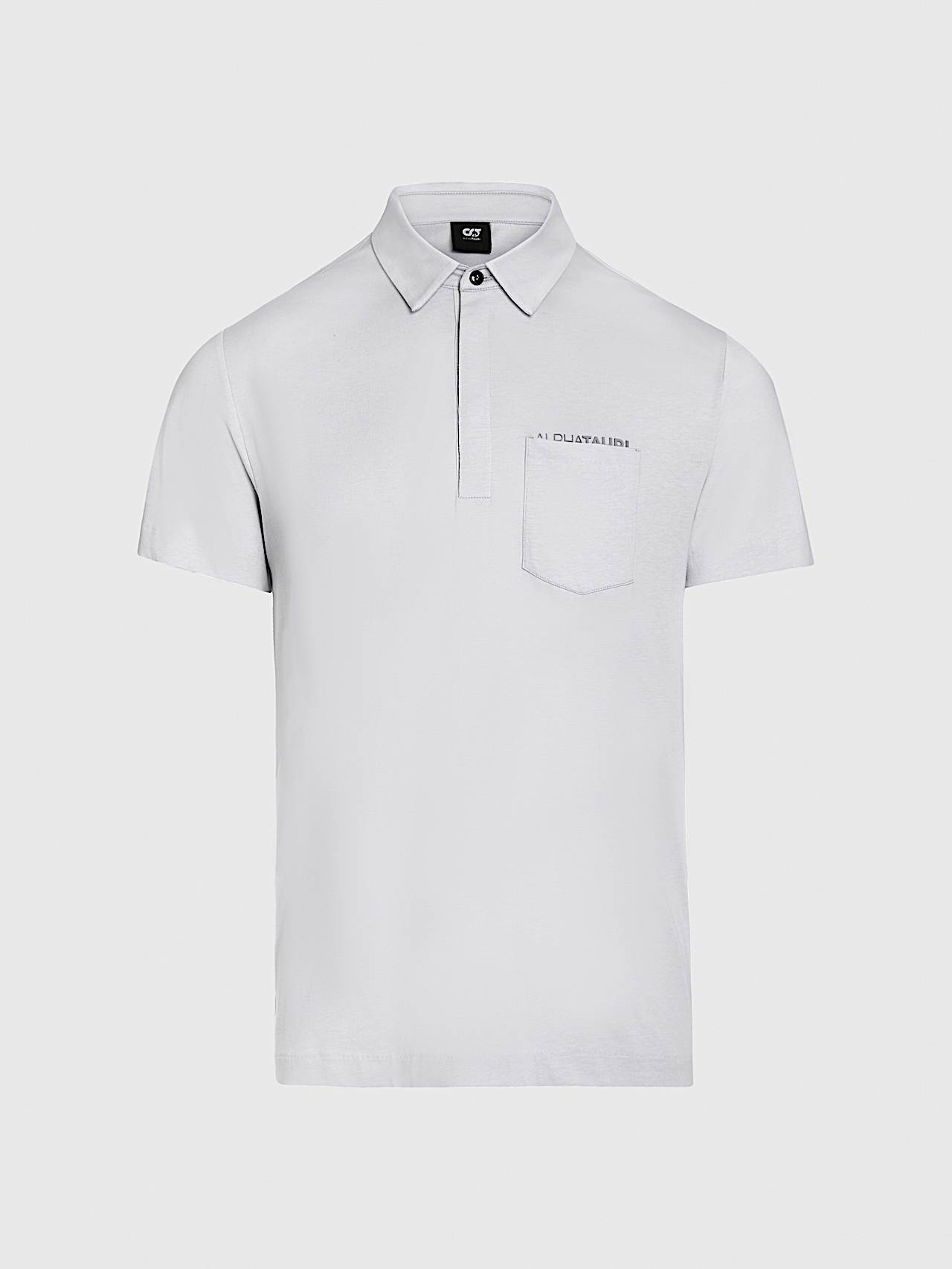 AlphaTauri | JOMAR V1.Y9.01 | Poloshirt aus Supima-Qualitätsbaumwolle in Mittelgrau für Herren AlphaTauri | JOMAR V1.Y9.01 | Poloshirt aus Supima-Qualitätsbaumwolle in Mittelgrau für Herren