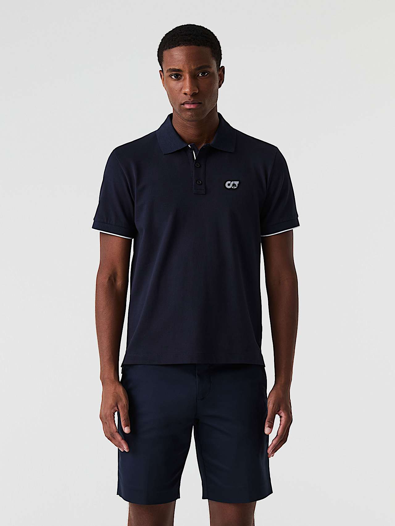 AlphaTauri | JUNX V2.Y9.01 | Piqué-Poloshirt in Navy für Herren AlphaTauri | JUNX V2.Y9.01 | Piqué-Poloshirt in Navy für Herren