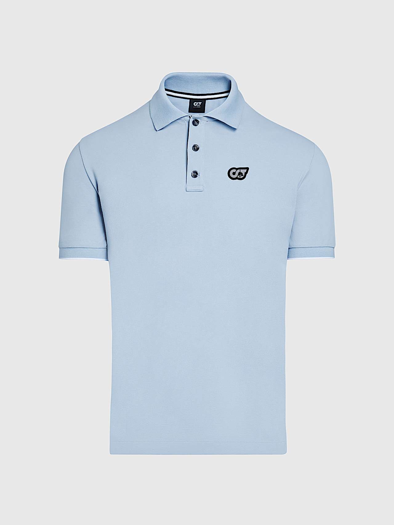 AlphaTauri | JUNX V2.Y9.01 | Piqué-Poloshirt in Fog Blue für Herren AlphaTauri | JUNX V2.Y9.01 | Piqué-Poloshirt in Fog Blue für Herren